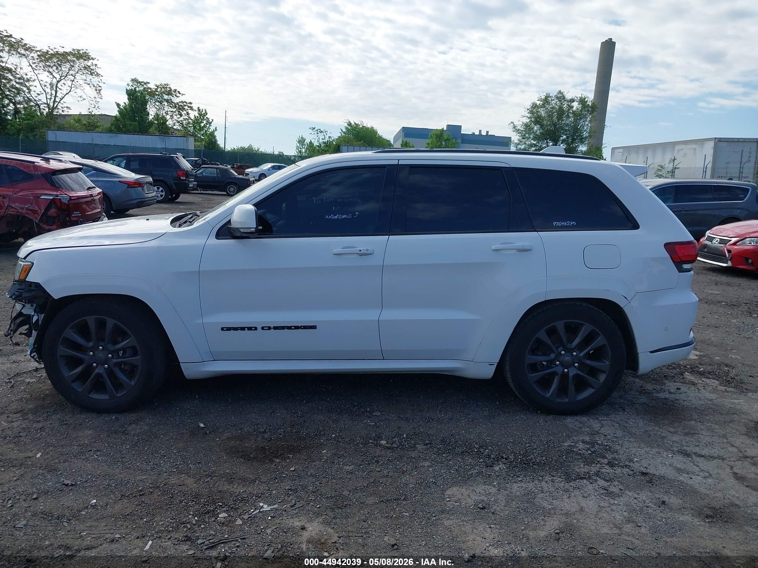 2018 Jeep Grand Cherokee High Altitude 4x4 White vin: 1C4RJFCGXJC303772