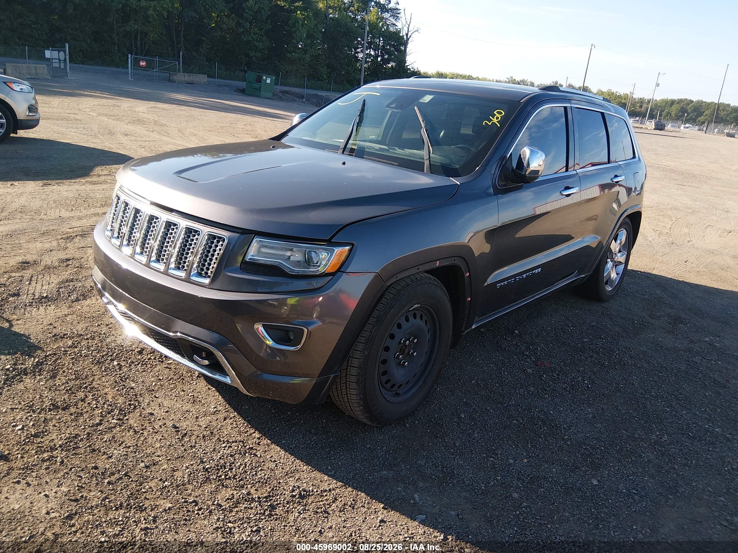 2014 Jeep Grand Cherokee Overland Gray vin: 1C4RJFCM0EC537382