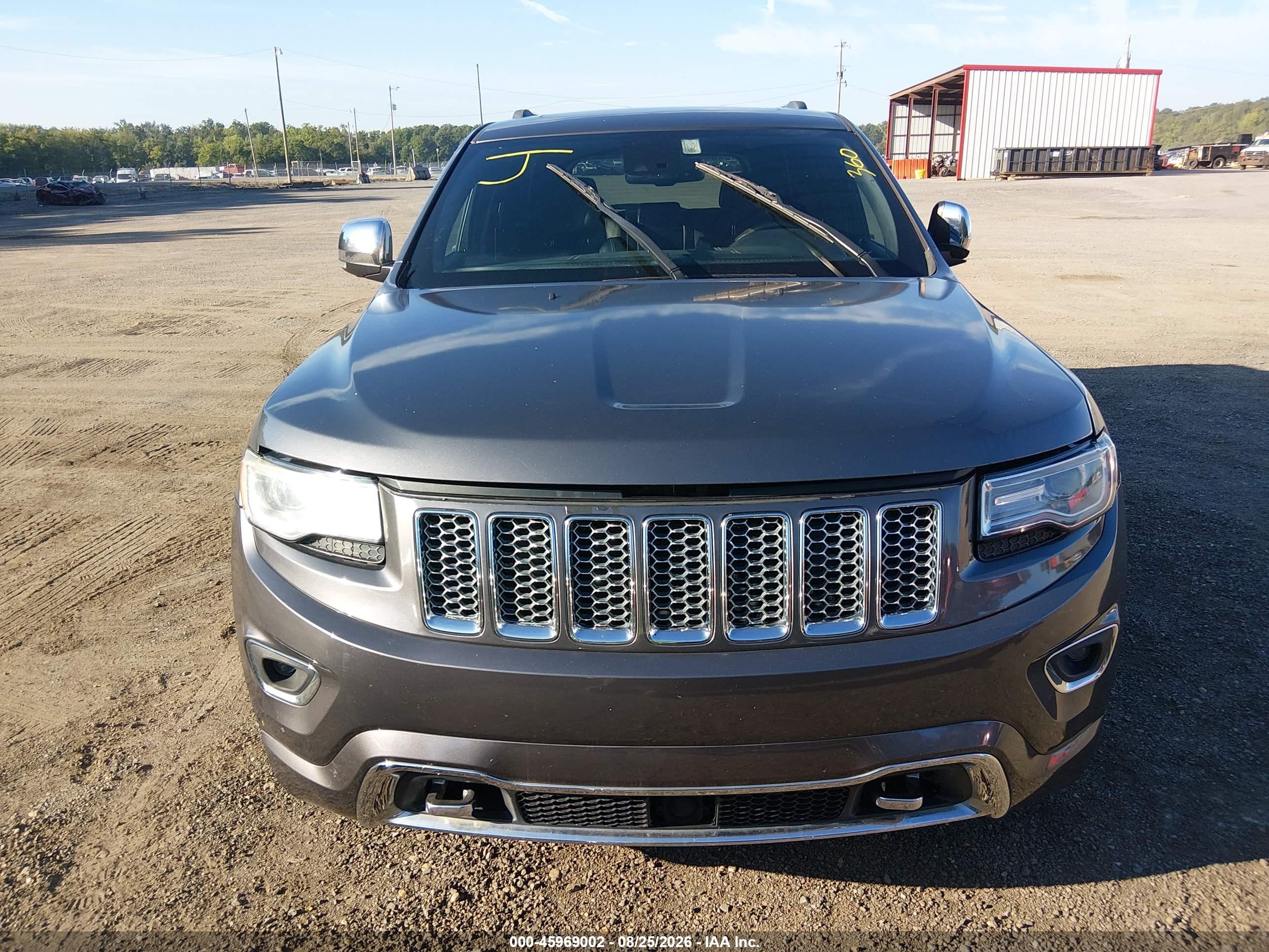 2014 Jeep Grand Cherokee Overland Gray vin: 1C4RJFCM0EC537382