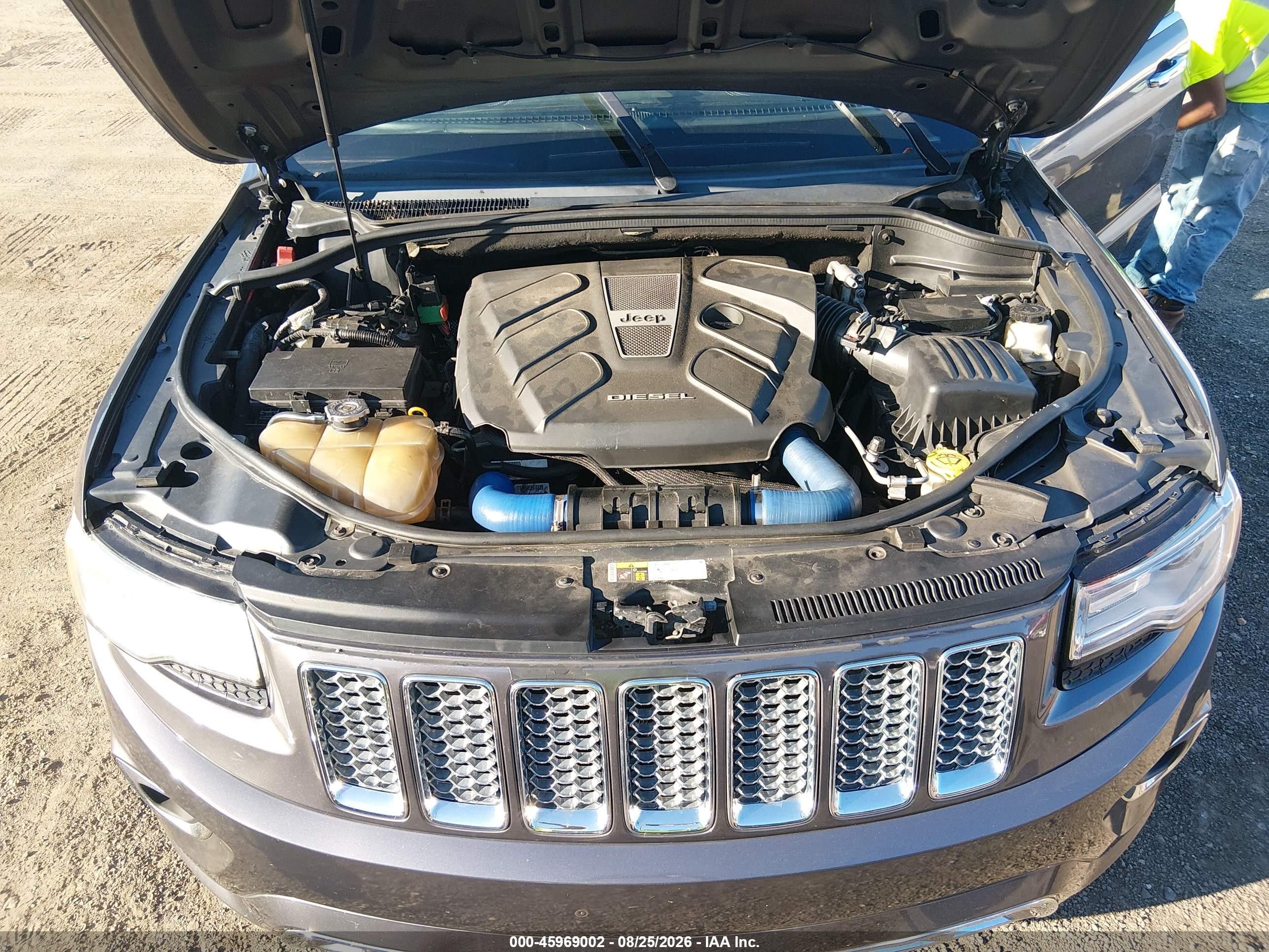 2014 Jeep Grand Cherokee Overland Gray vin: 1C4RJFCM0EC537382