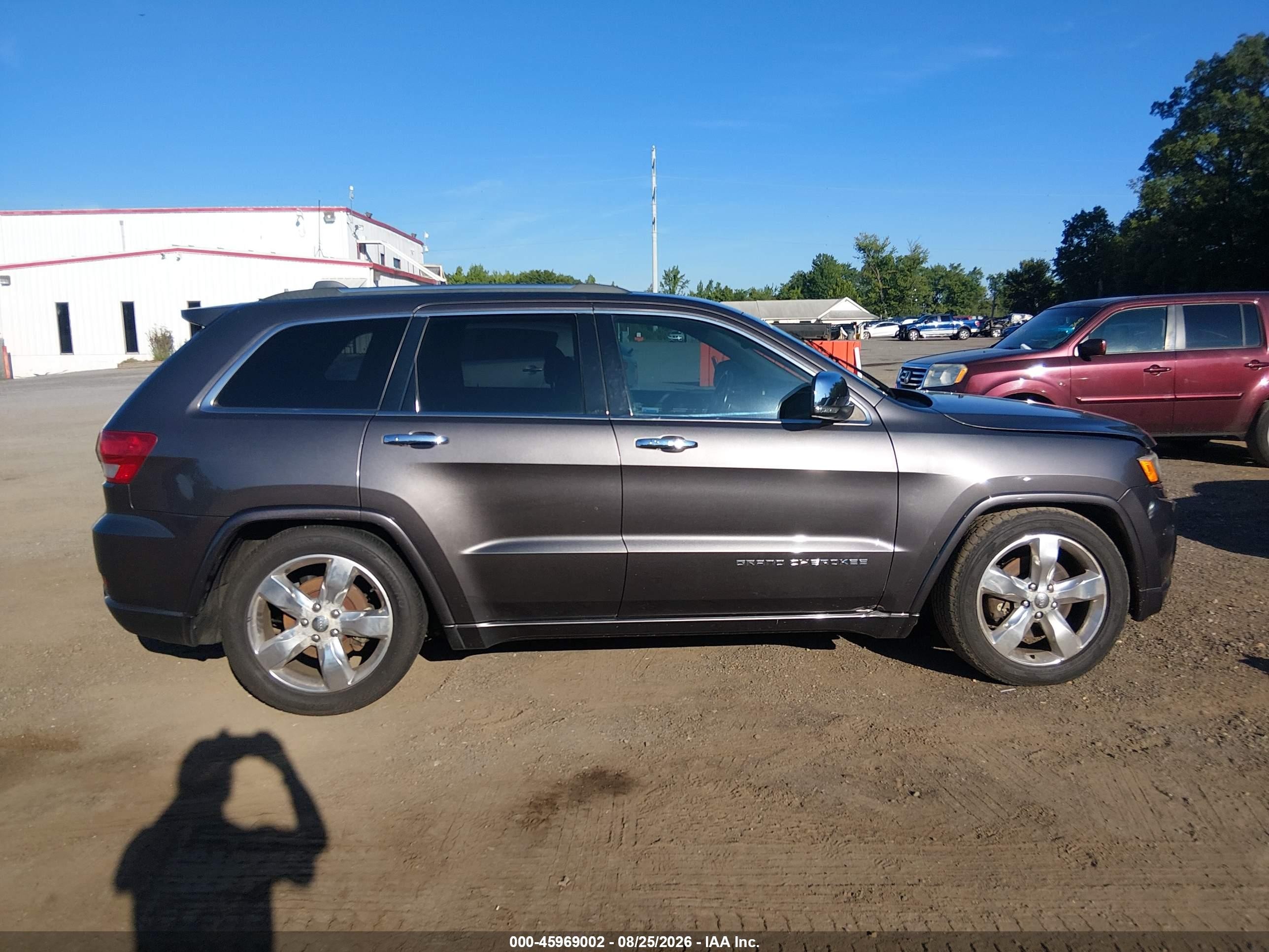 2014 Jeep Grand Cherokee Overland Gray vin: 1C4RJFCM0EC537382