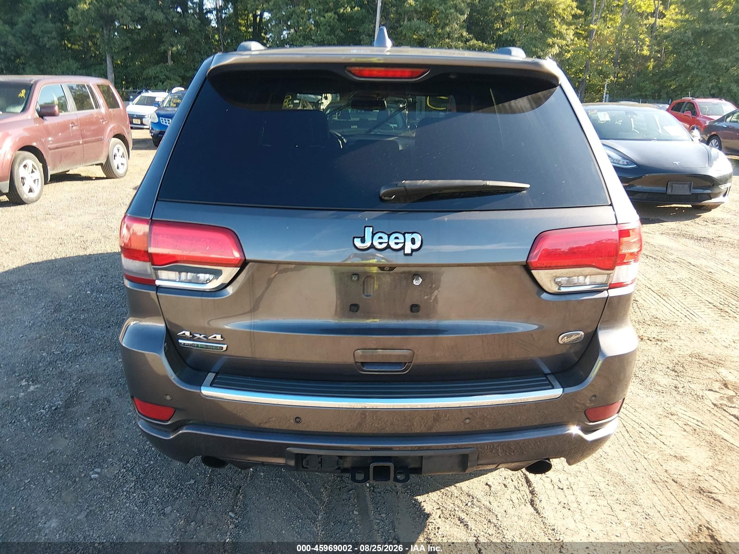 2014 Jeep Grand Cherokee Overland Gray vin: 1C4RJFCM0EC537382