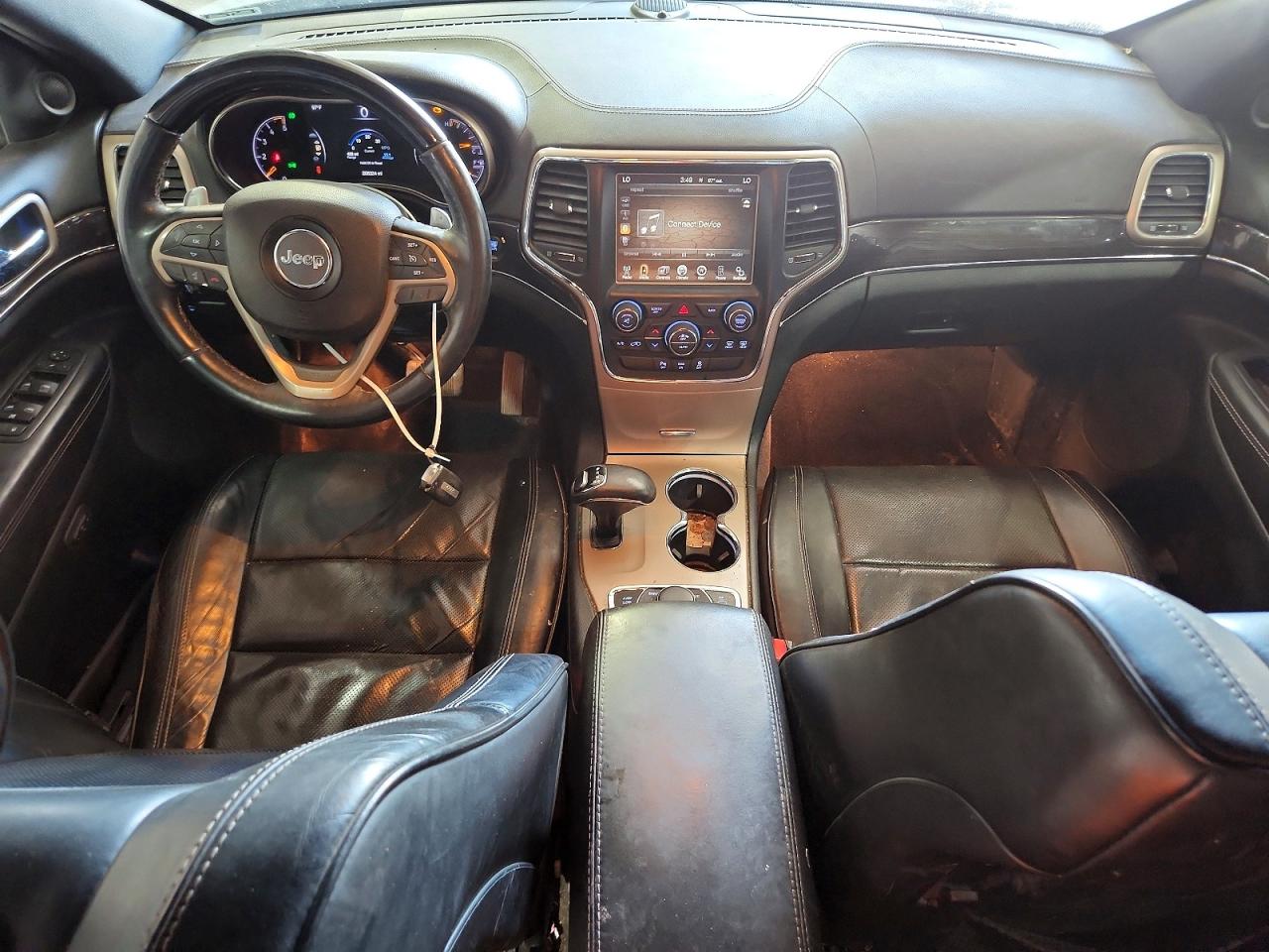 2015 Jeep Grand Cherokee Overland White vin: 1C4RJFCM0FC683606