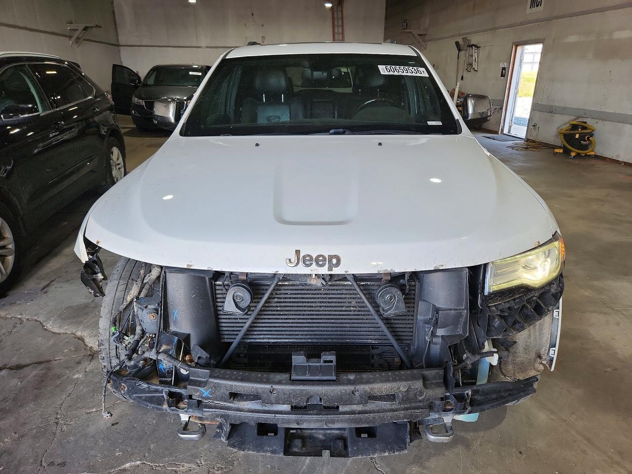 2015 Jeep Grand Cherokee Overland White vin: 1C4RJFCM0FC683606