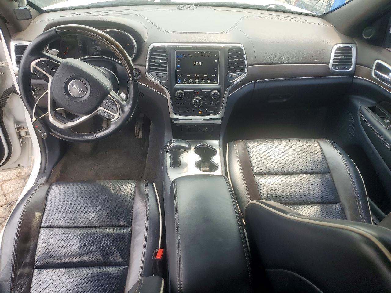 2015 Jeep Grand Cherokee Overland White vin: 1C4RJFCM0FC716622