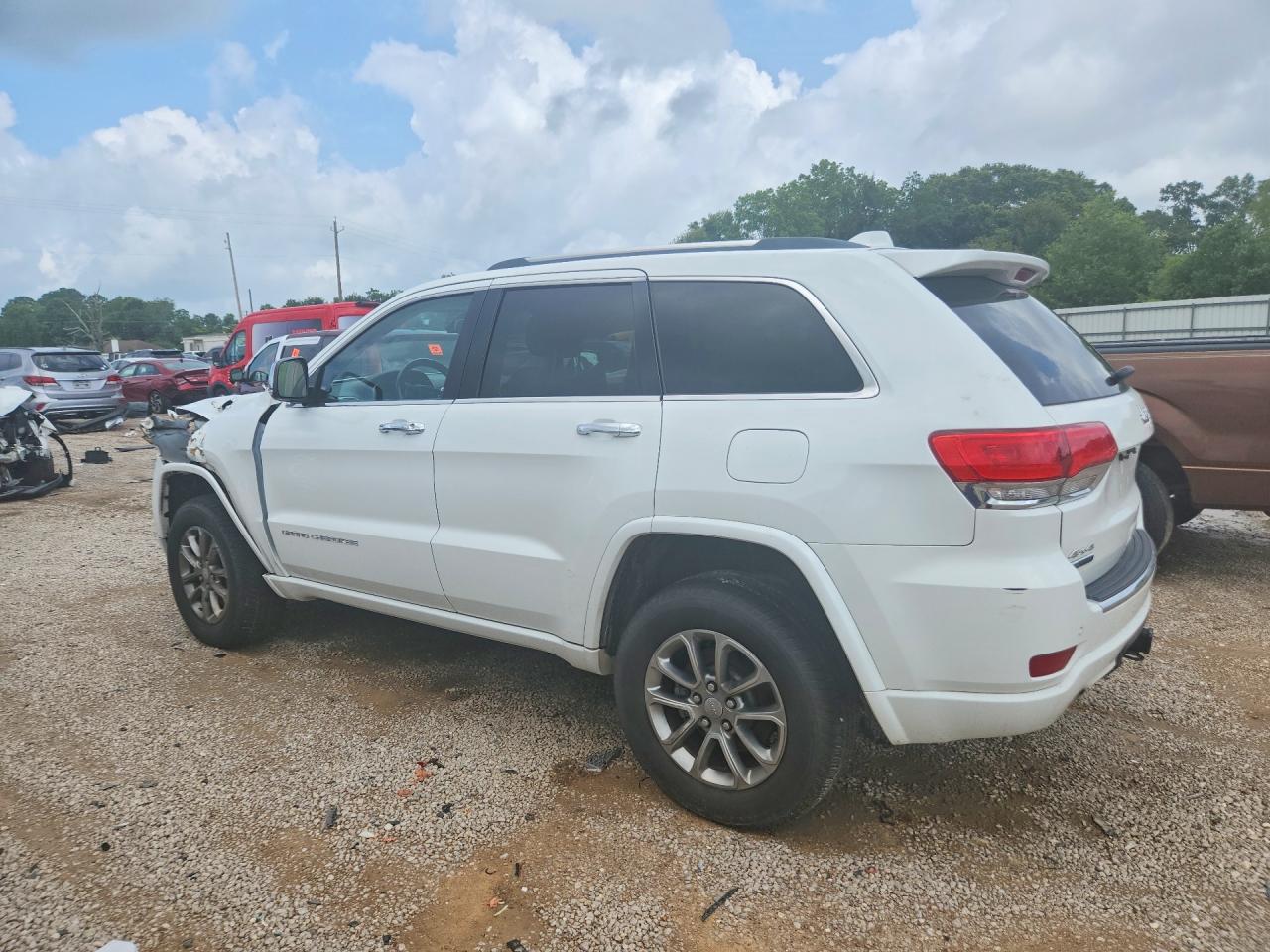 2014 Jeep Grand Cherokee Overland White vin: 1C4RJFCM2EC302336