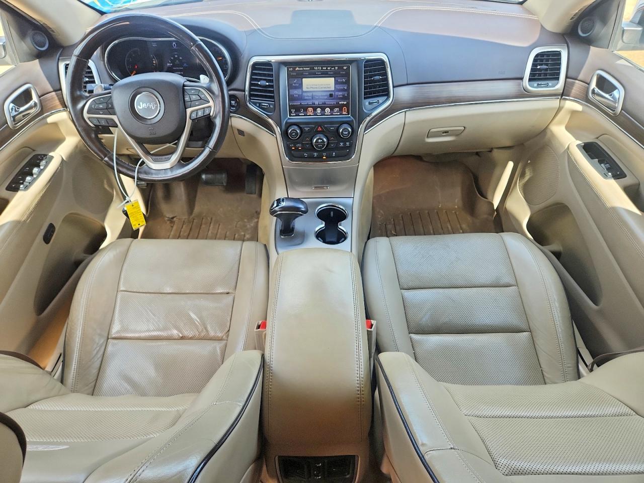 2014 Jeep Grand Cherokee Overland White vin: 1C4RJFCM2EC302336