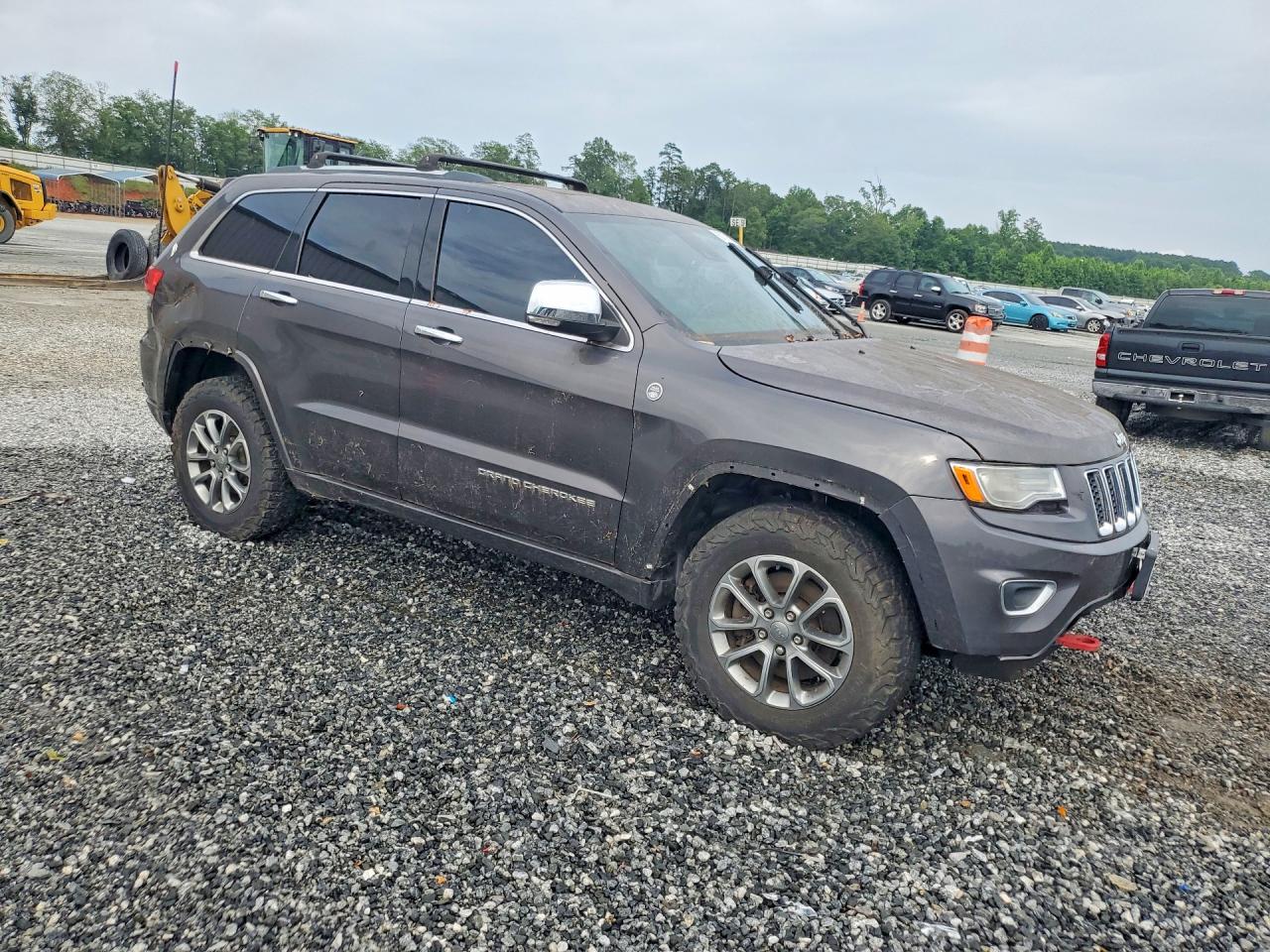 2015 Jeep Grand Cherokee Overland Gray vin: 1C4RJFCM2FC105605