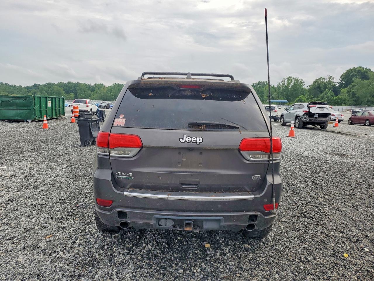 2015 Jeep Grand Cherokee Overland Gray vin: 1C4RJFCM2FC105605