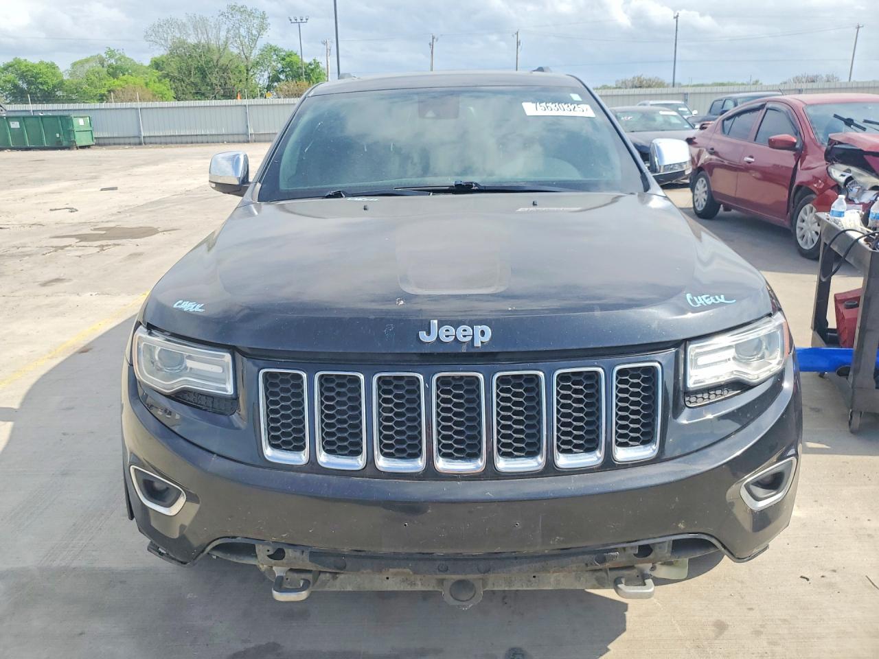 2014 Jeep Grand Cherokee Overland Black vin: 1C4RJFCM3EC486329
