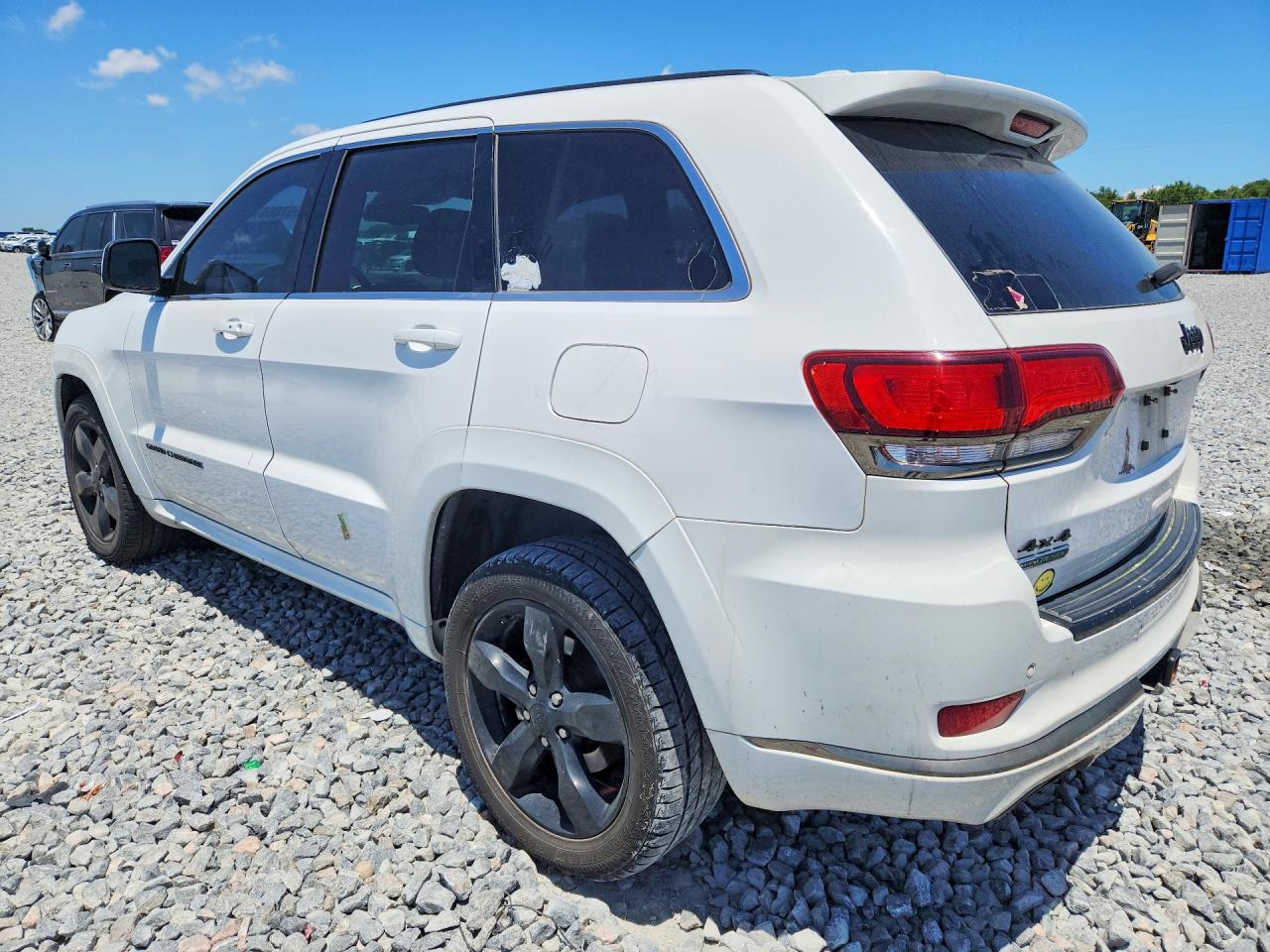 2015 Jeep Grand Cherokee Overland White vin: 1C4RJFCM3FC113034