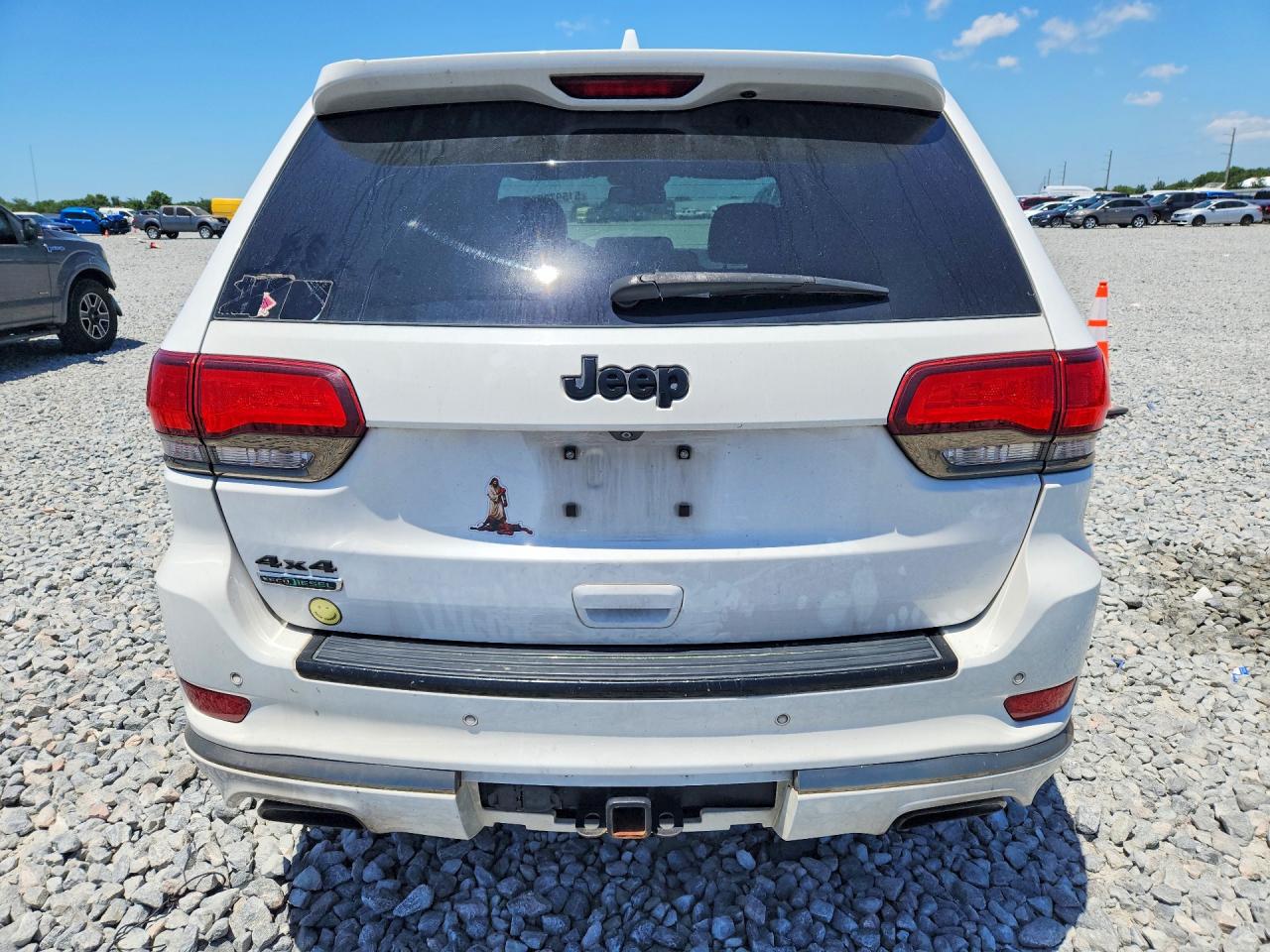 2015 Jeep Grand Cherokee Overland White vin: 1C4RJFCM3FC113034