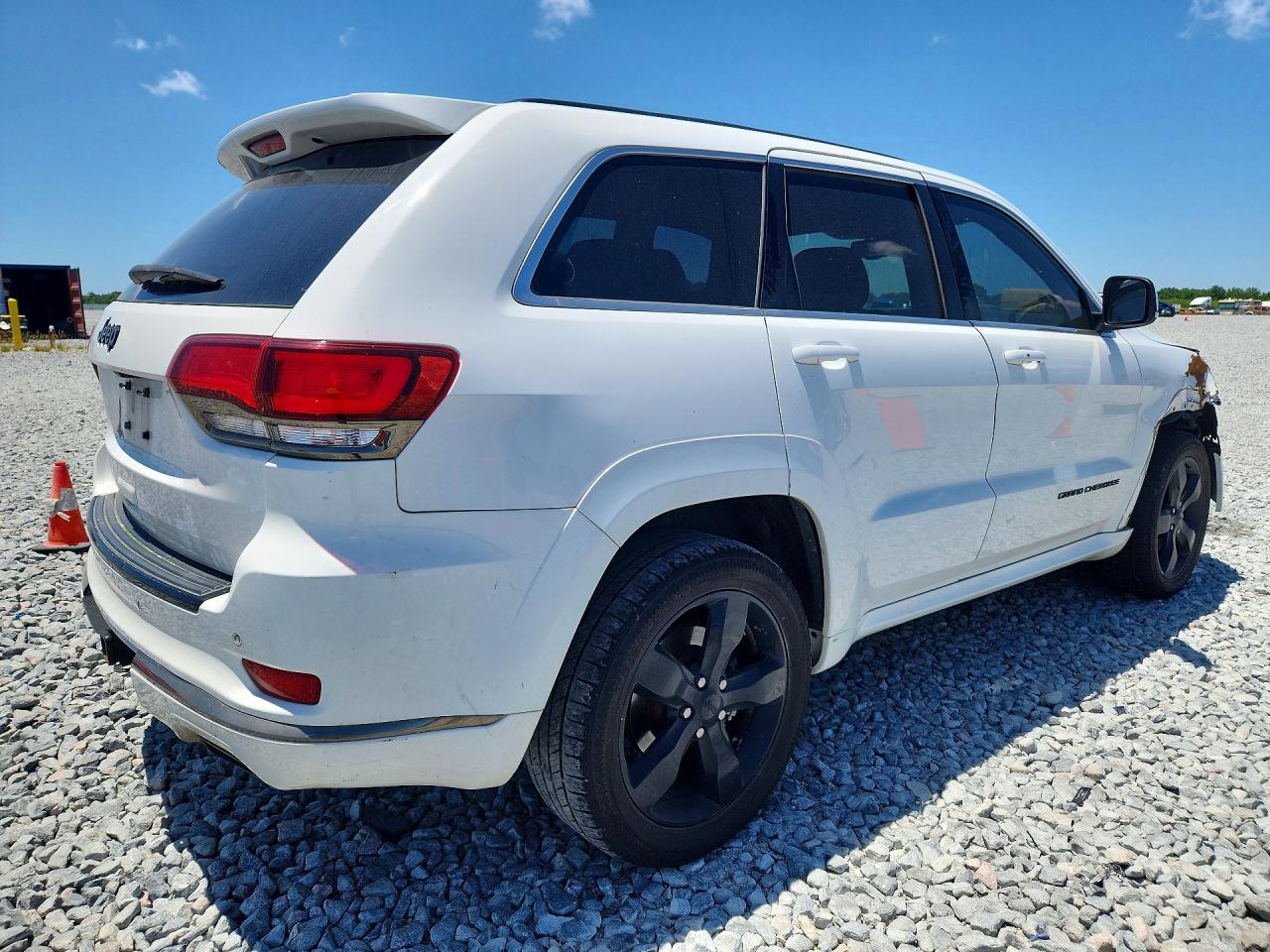 2015 Jeep Grand Cherokee Overland White vin: 1C4RJFCM3FC113034