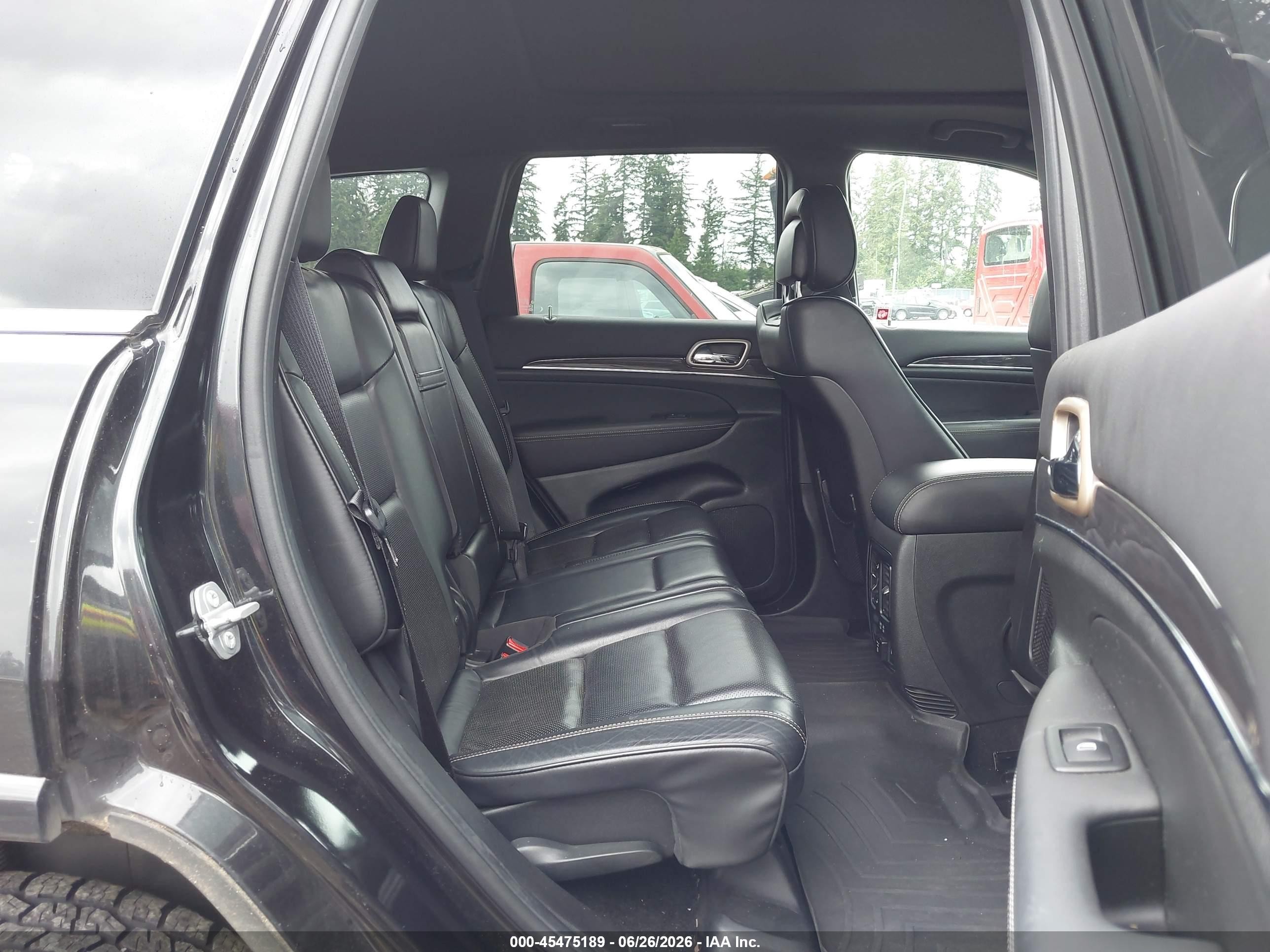 2015 Jeep Grand Cherokee Overland Black vin: 1C4RJFCM3FC711608