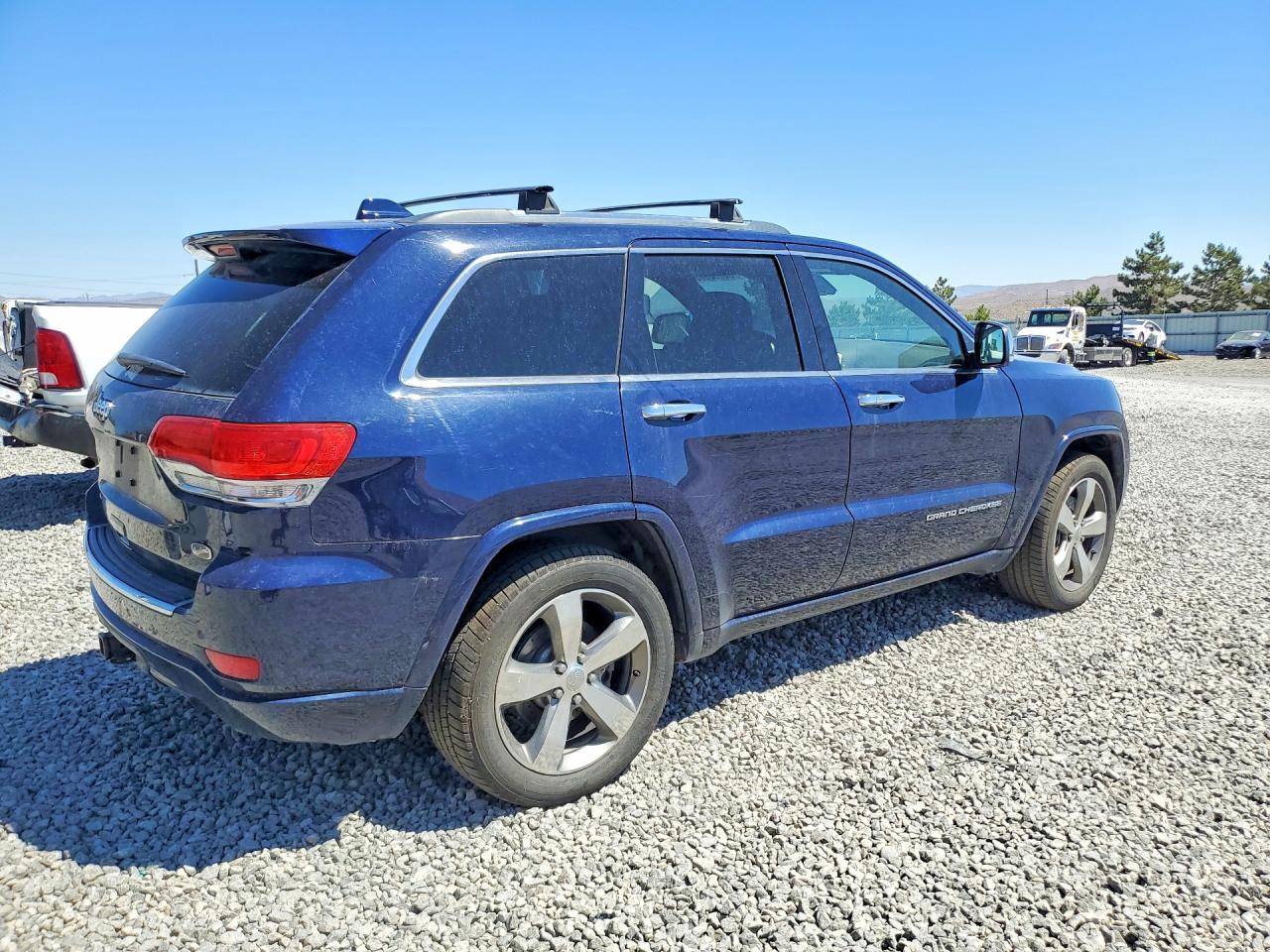 2015 Jeep Grand Cherokee Overland Blue vin: 1C4RJFCM3FC855966