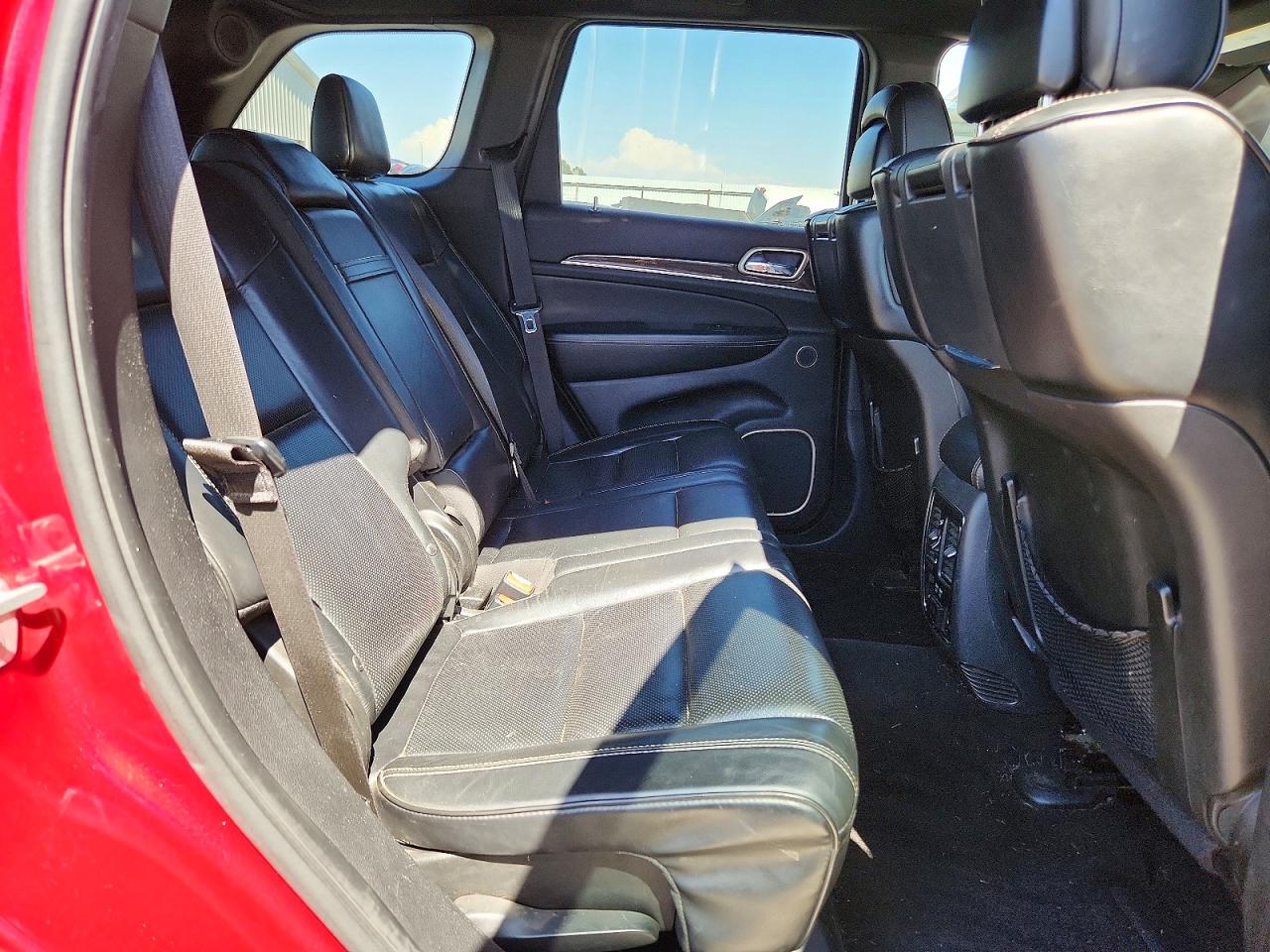 2015 Jeep Grand Cherokee Overland Red vin: 1C4RJFCM3FC916443