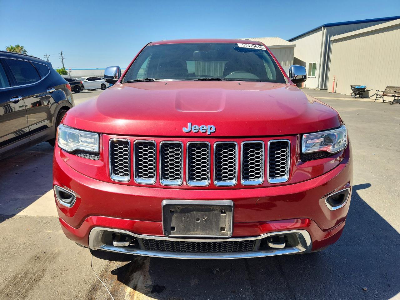 2015 Jeep Grand Cherokee Overland Red vin: 1C4RJFCM3FC916443