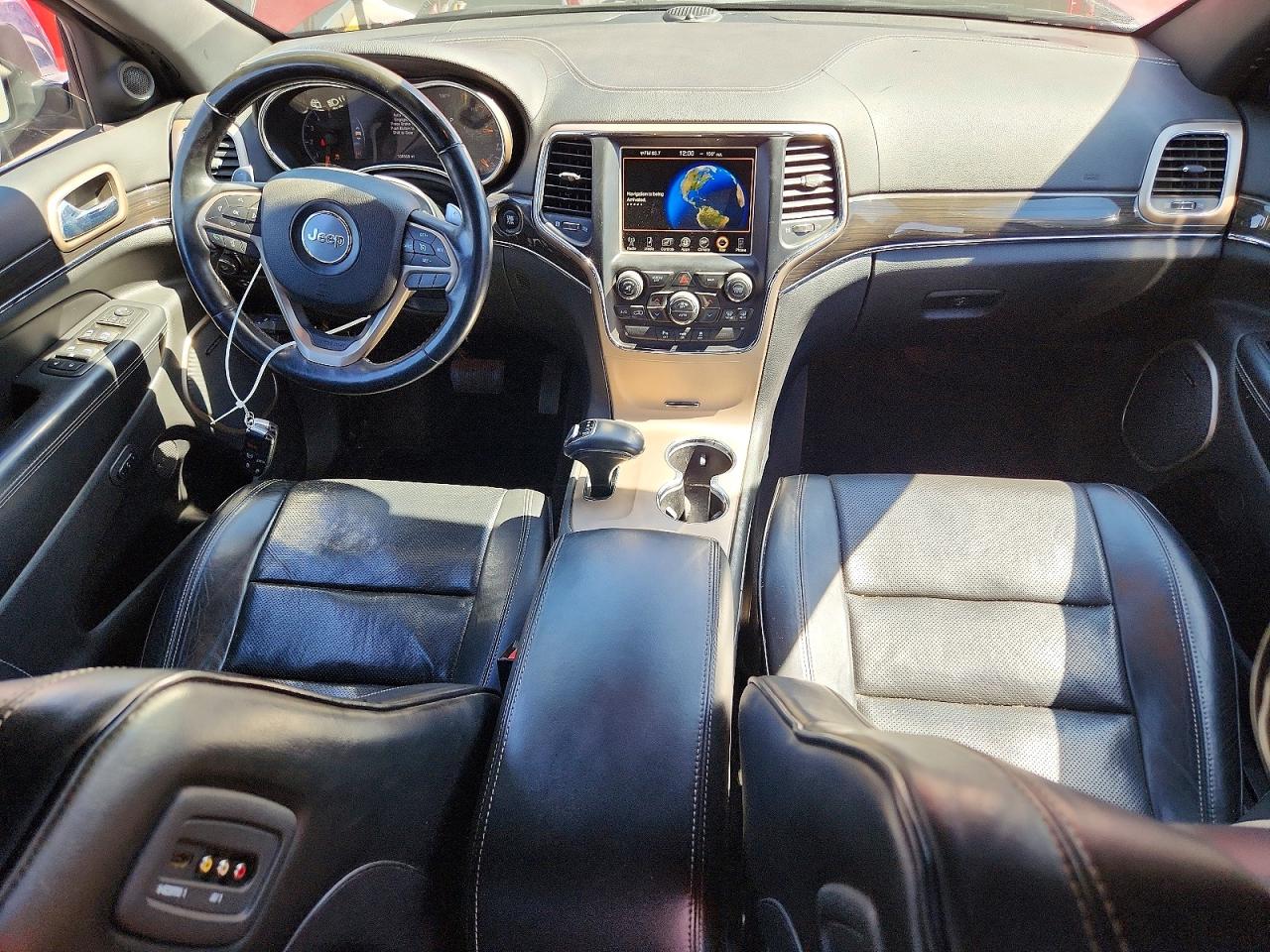 2015 Jeep Grand Cherokee Overland Red vin: 1C4RJFCM3FC916443
