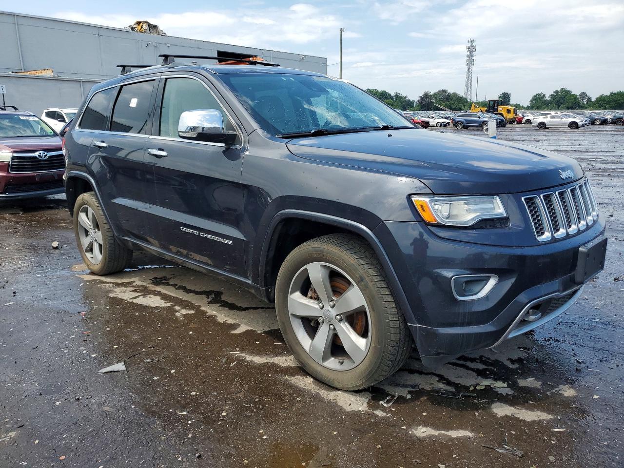 2014 Jeep Grand Cherokee Overland Blue vin: 1C4RJFCM4EC432571