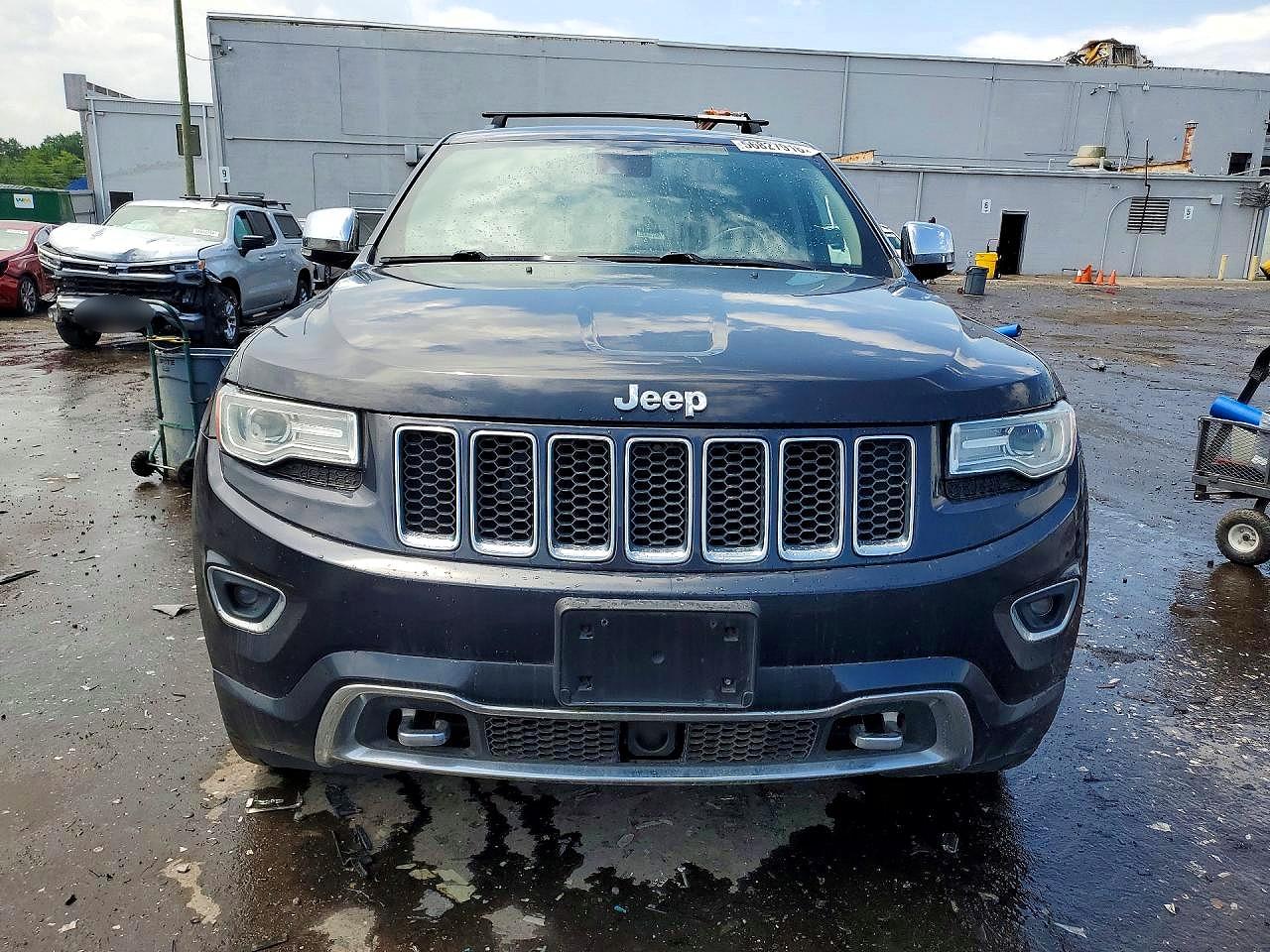2014 Jeep Grand Cherokee Overland Blue vin: 1C4RJFCM4EC432571