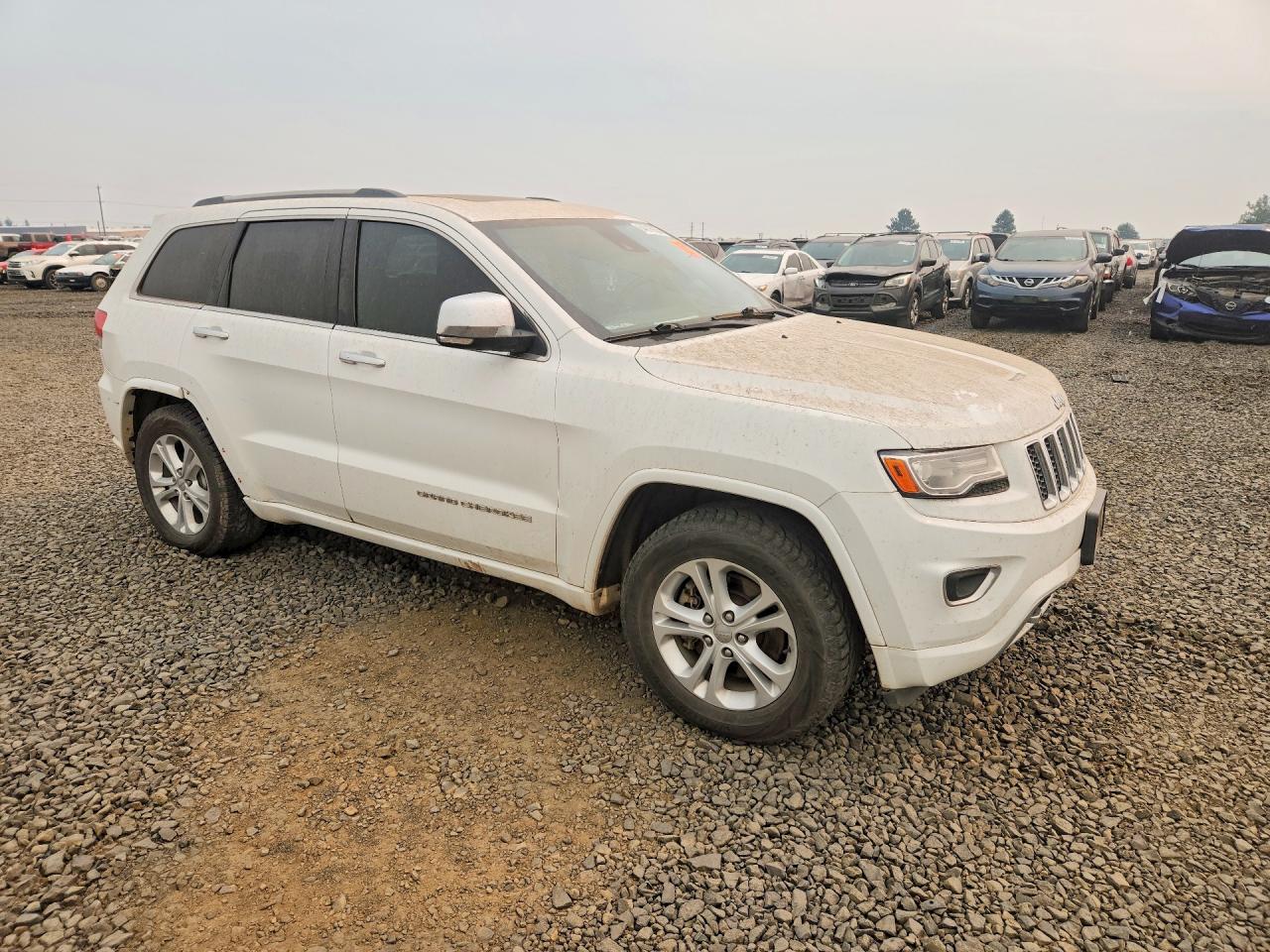 2014 Jeep Grand Cherokee Overland Белый vin: 1C4RJFCM4EC505616