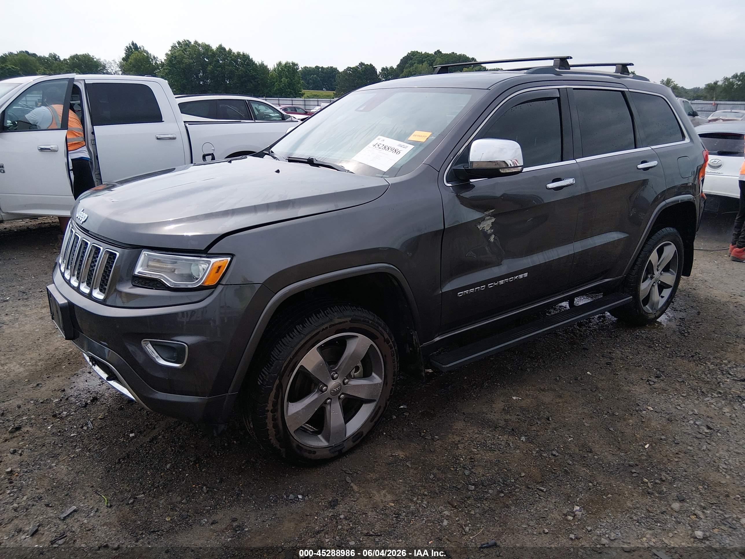 2014 Jeep Grand Cherokee Overland Gray vin: 1C4RJFCM4EC551219