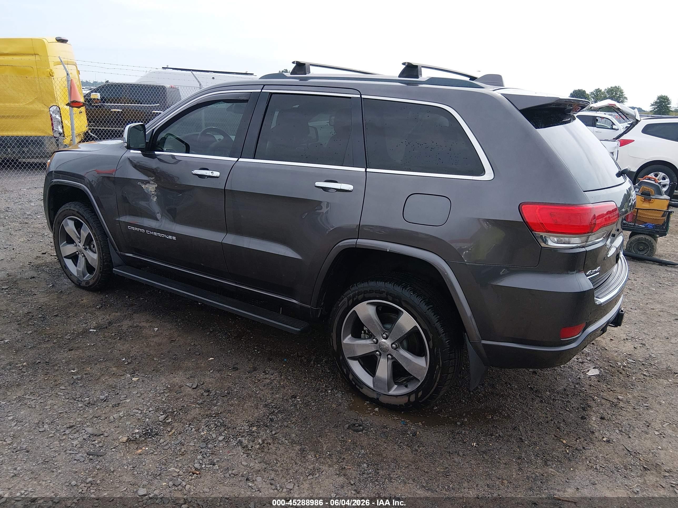 2014 Jeep Grand Cherokee Overland Gray vin: 1C4RJFCM4EC551219