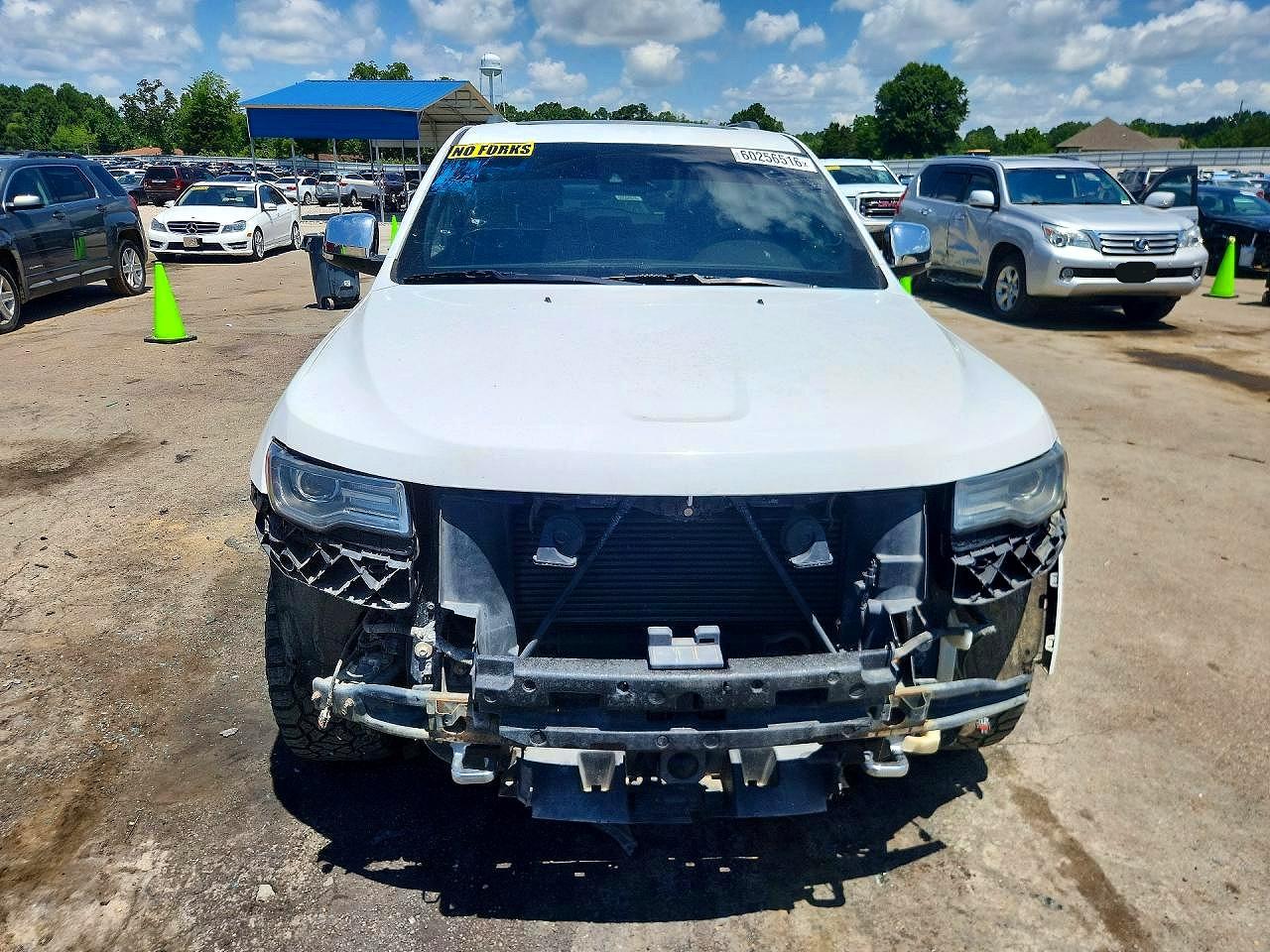 2014 Jeep Grand Cherokee Overland White vin: 1C4RJFCM5EC298623