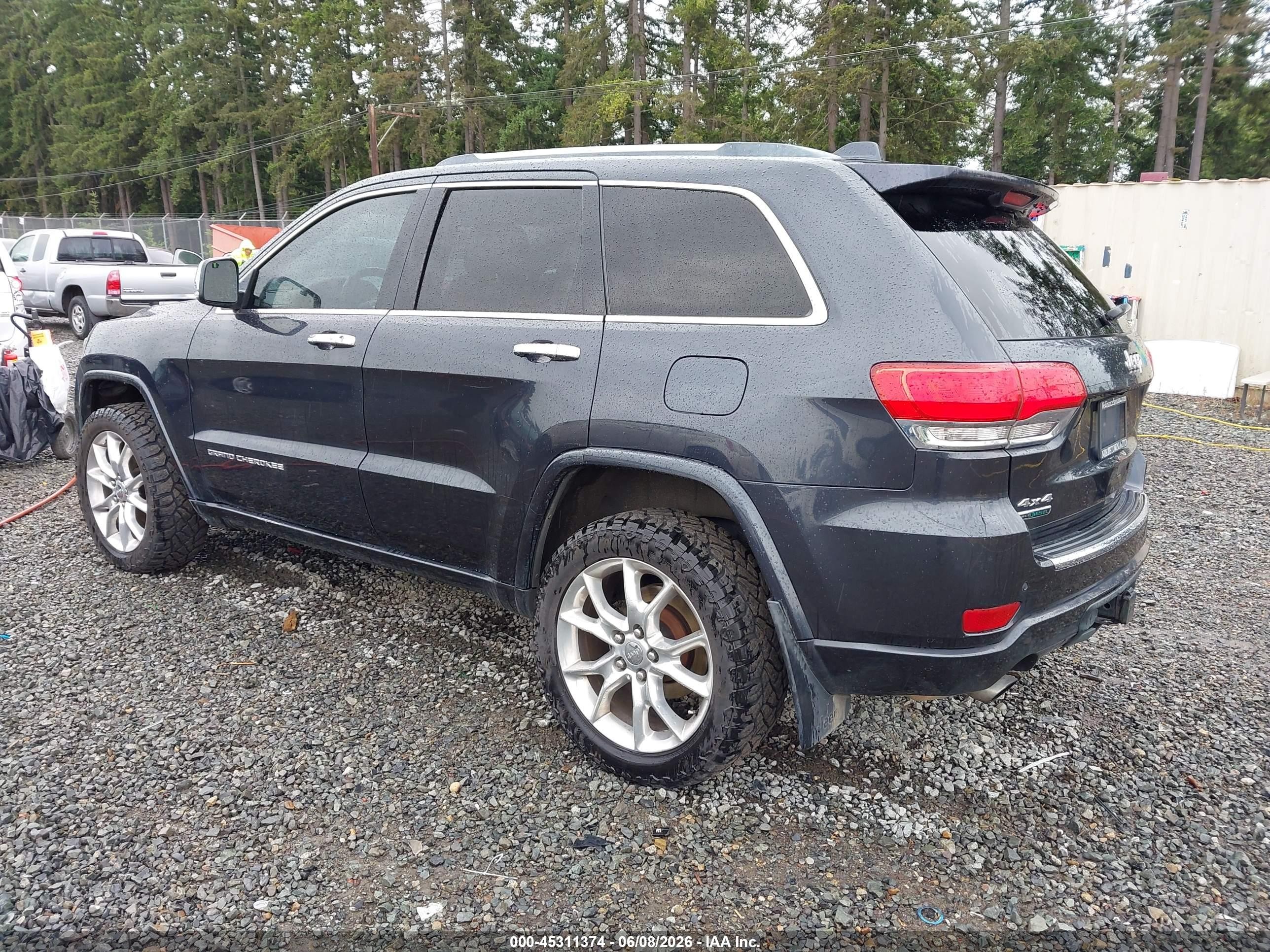 2014 Jeep Grand Cherokee Overland Blue vin: 1C4RJFCM5EC523607