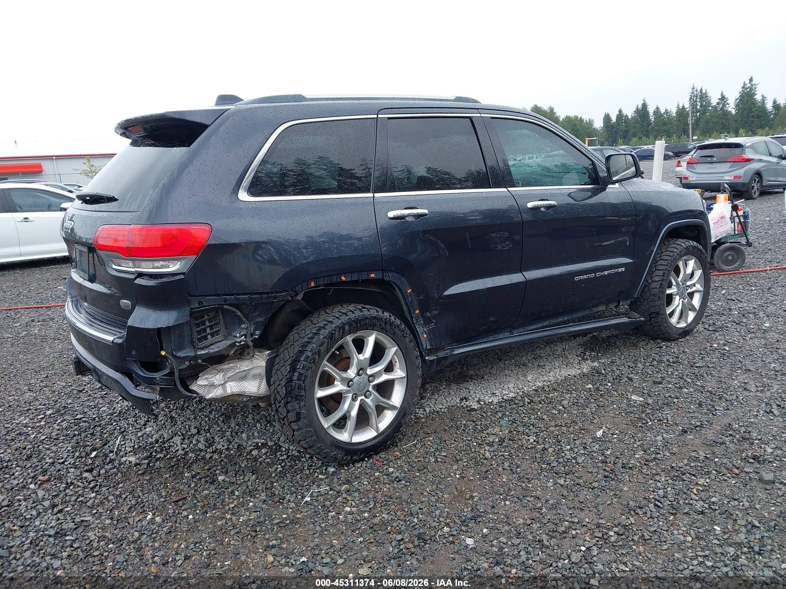 2014 Jeep Grand Cherokee Overland Blue vin: 1C4RJFCM5EC523607