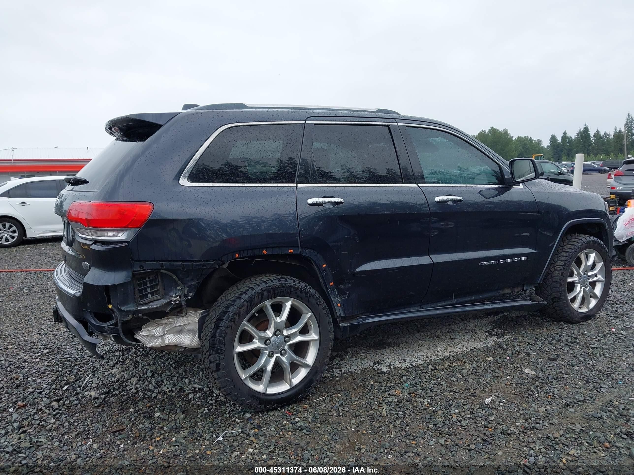 2014 Jeep Grand Cherokee Overland Blue vin: 1C4RJFCM5EC523607
