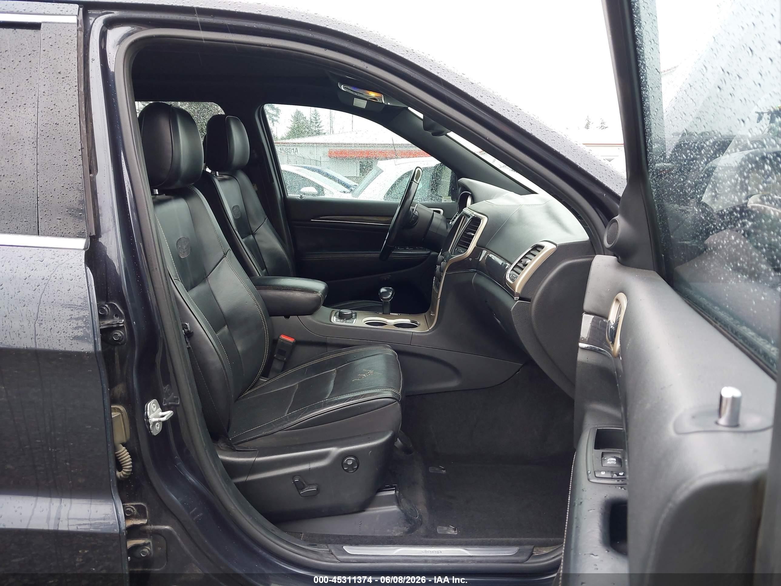 2014 Jeep Grand Cherokee Overland Blue vin: 1C4RJFCM5EC523607
