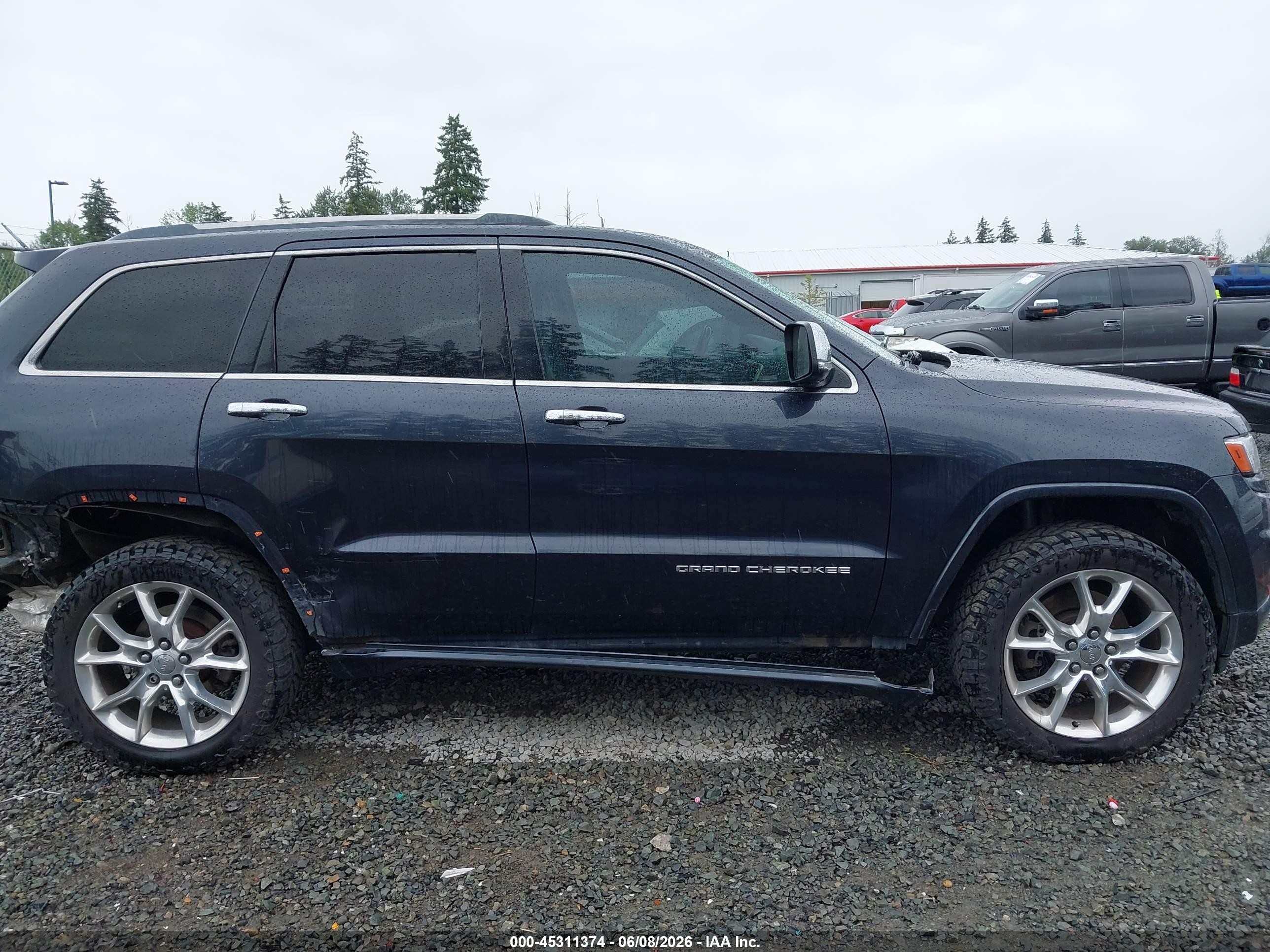 2014 Jeep Grand Cherokee Overland Blue vin: 1C4RJFCM5EC523607