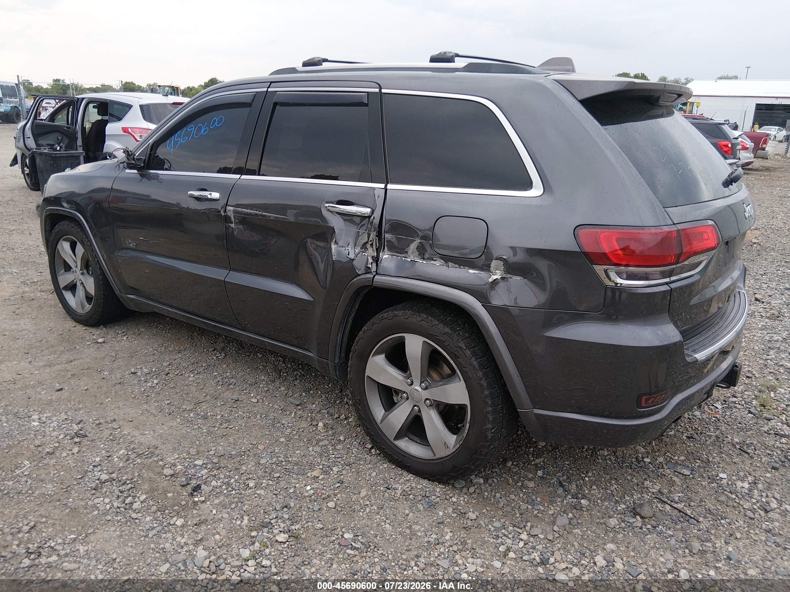2015 Jeep Grand Cherokee Overland Gray vin: 1C4RJFCM5FC242148