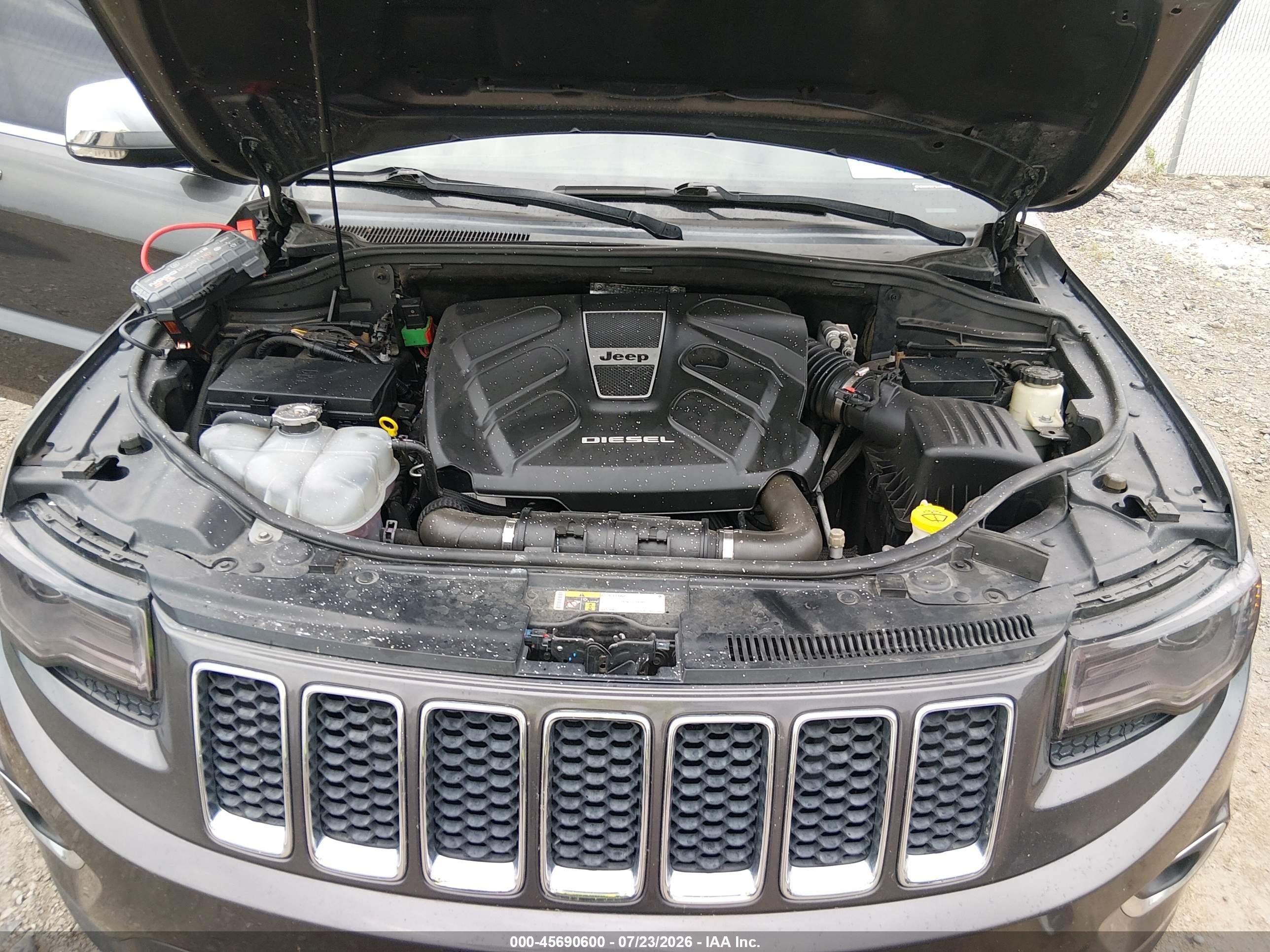 2015 Jeep Grand Cherokee Overland Gray vin: 1C4RJFCM5FC242148