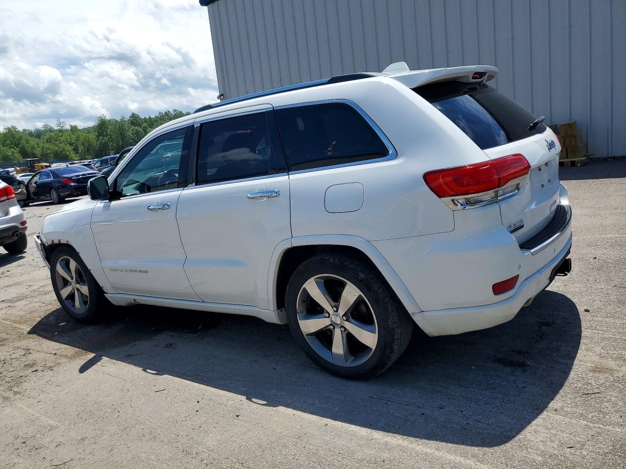 2015 Jeep Grand Cherokee Overland White vin: 1C4RJFCM5FC714493