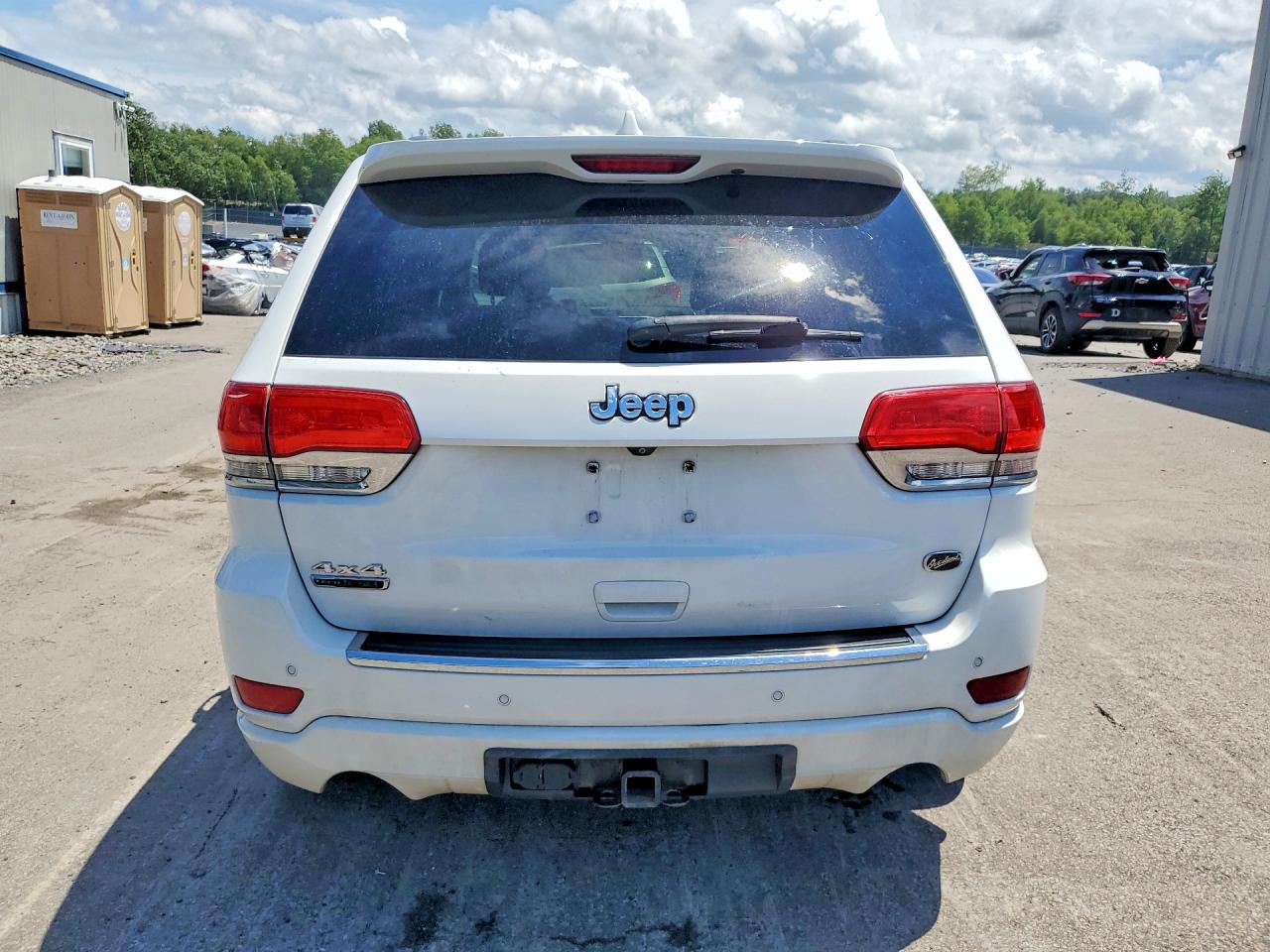 2015 Jeep Grand Cherokee Overland White vin: 1C4RJFCM5FC714493