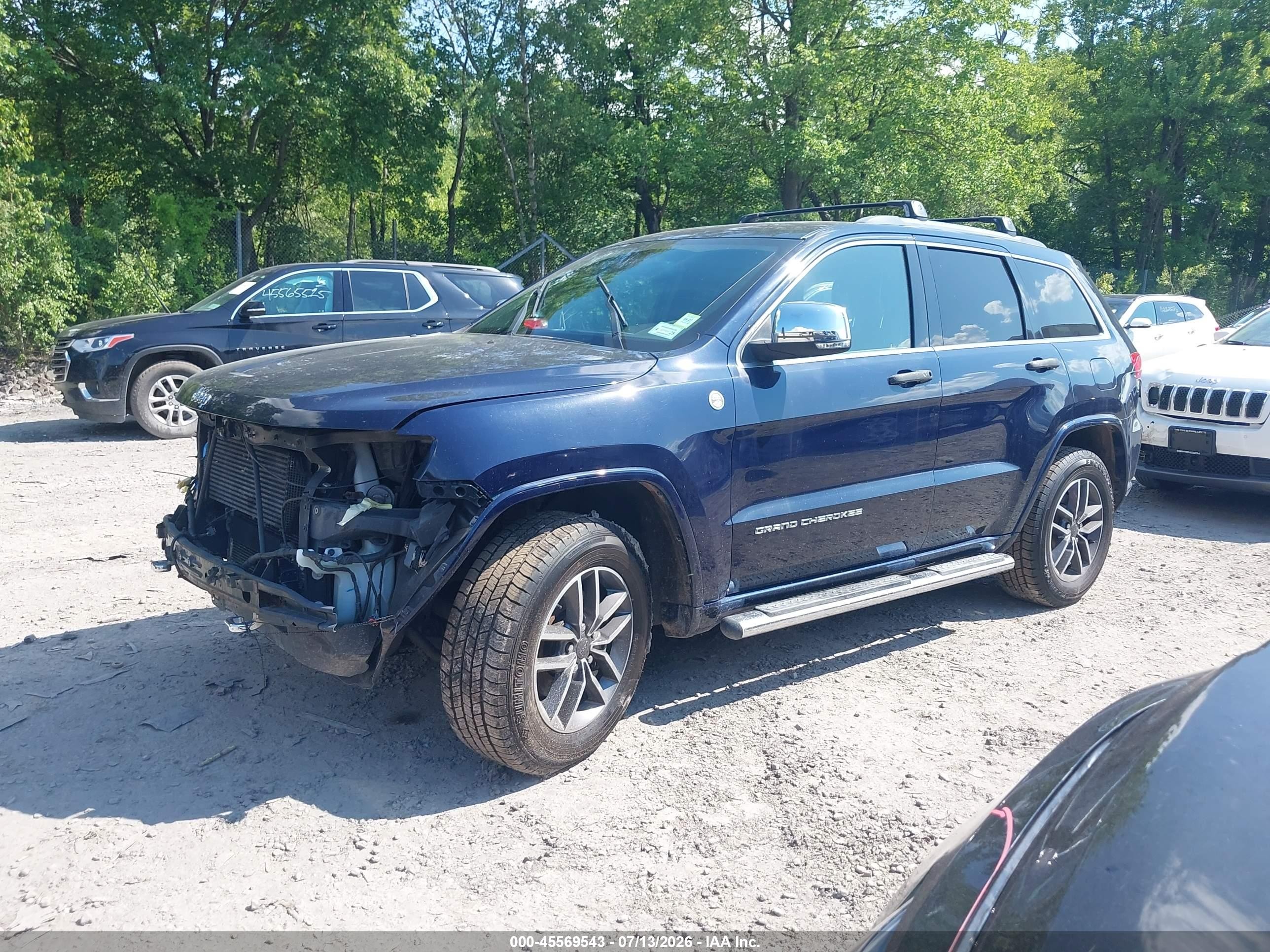2014 Jeep Grand Cherokee Overland Blue vin: 1C4RJFCM6EC326008
