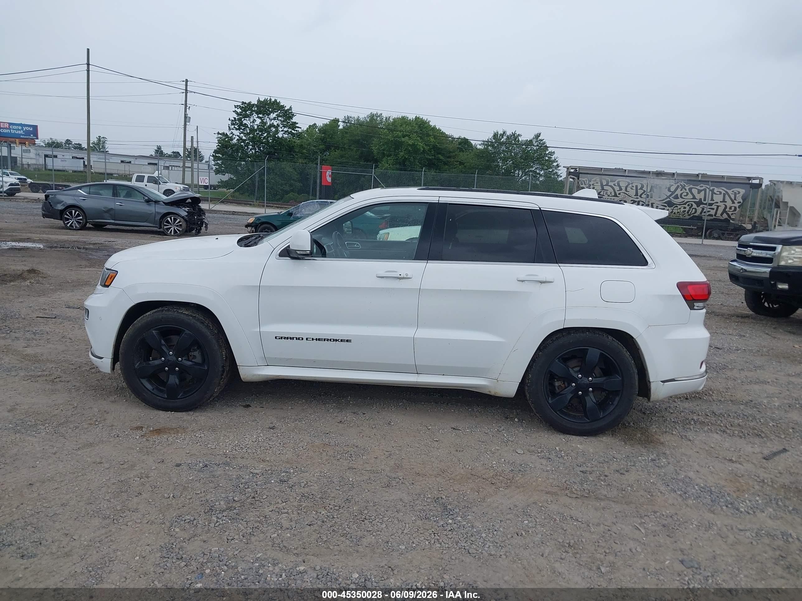 2016 Jeep Grand Cherokee High Altitude White vin: 1C4RJFCM6GC349369