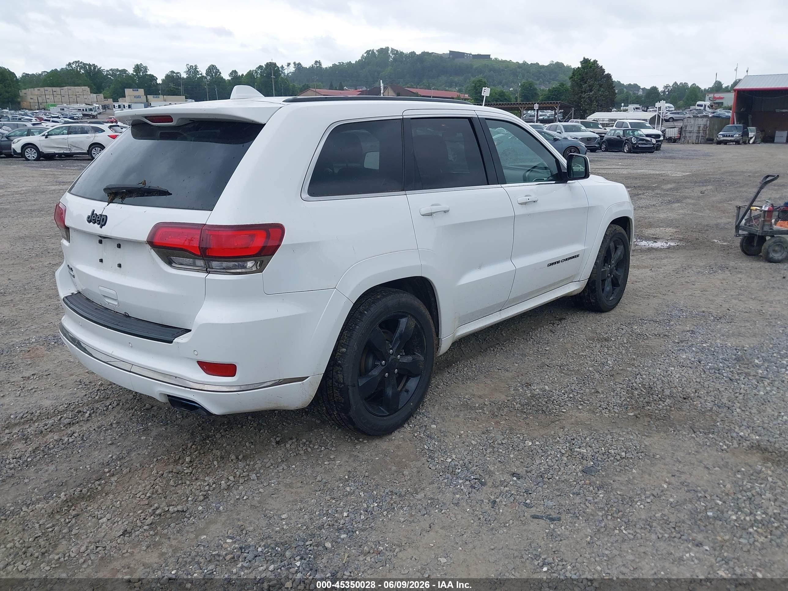 2016 Jeep Grand Cherokee High Altitude White vin: 1C4RJFCM6GC349369