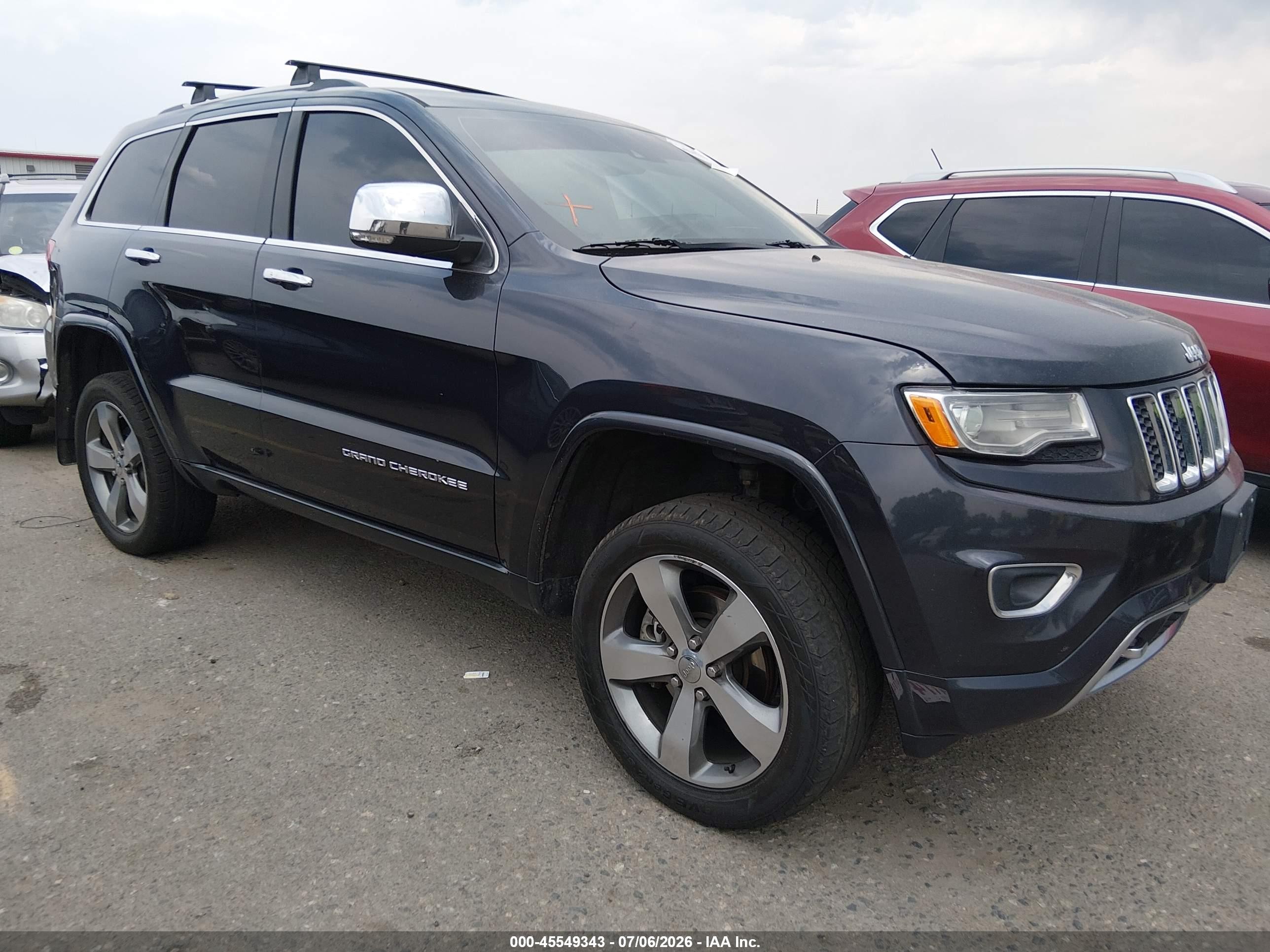 2015 Jeep Grand Cherokee Overland Gray vin: 1C4RJFCM7FC162317