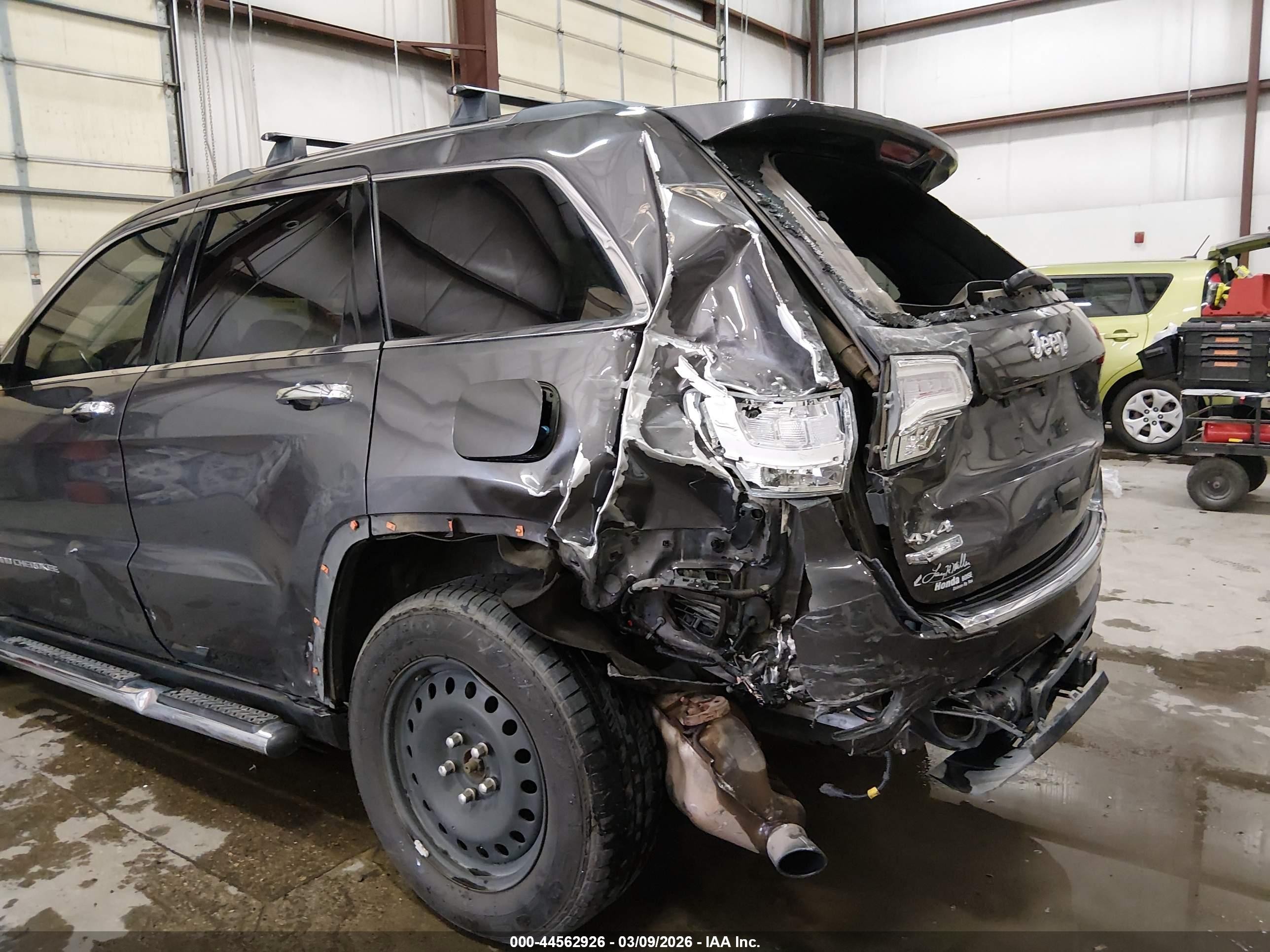 2014 Jeep Grand Cherokee Overland Серый vin: 1C4RJFCM8EC409343