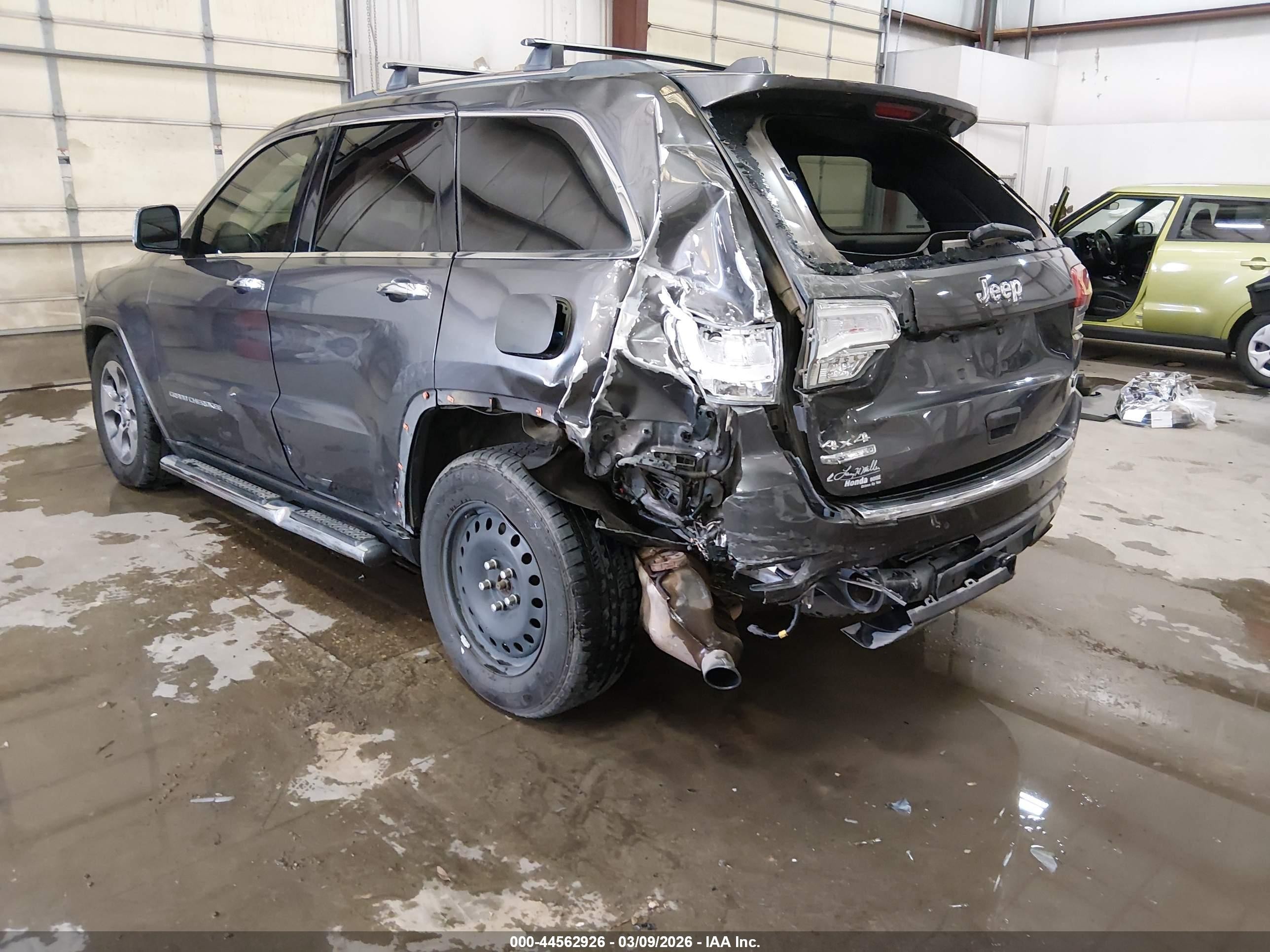 2014 Jeep Grand Cherokee Overland Серый vin: 1C4RJFCM8EC409343