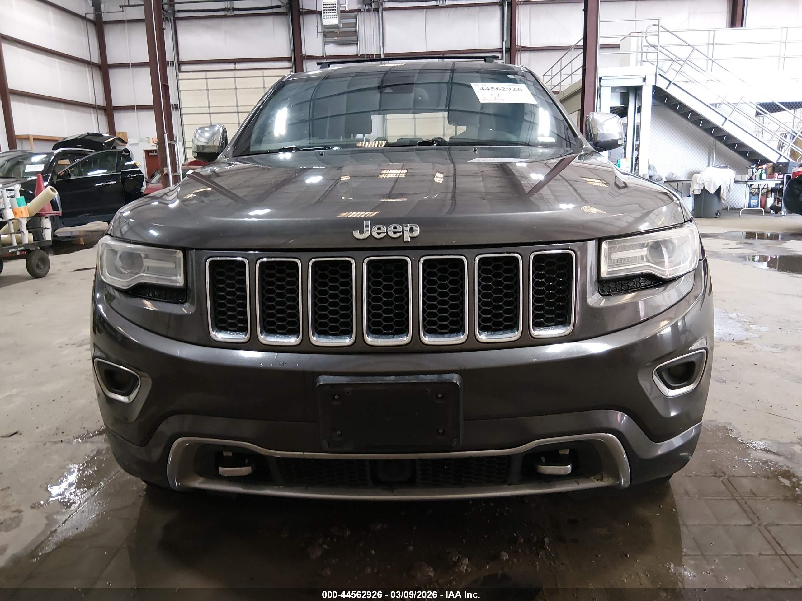 2014 Jeep Grand Cherokee Overland Серый vin: 1C4RJFCM8EC409343
