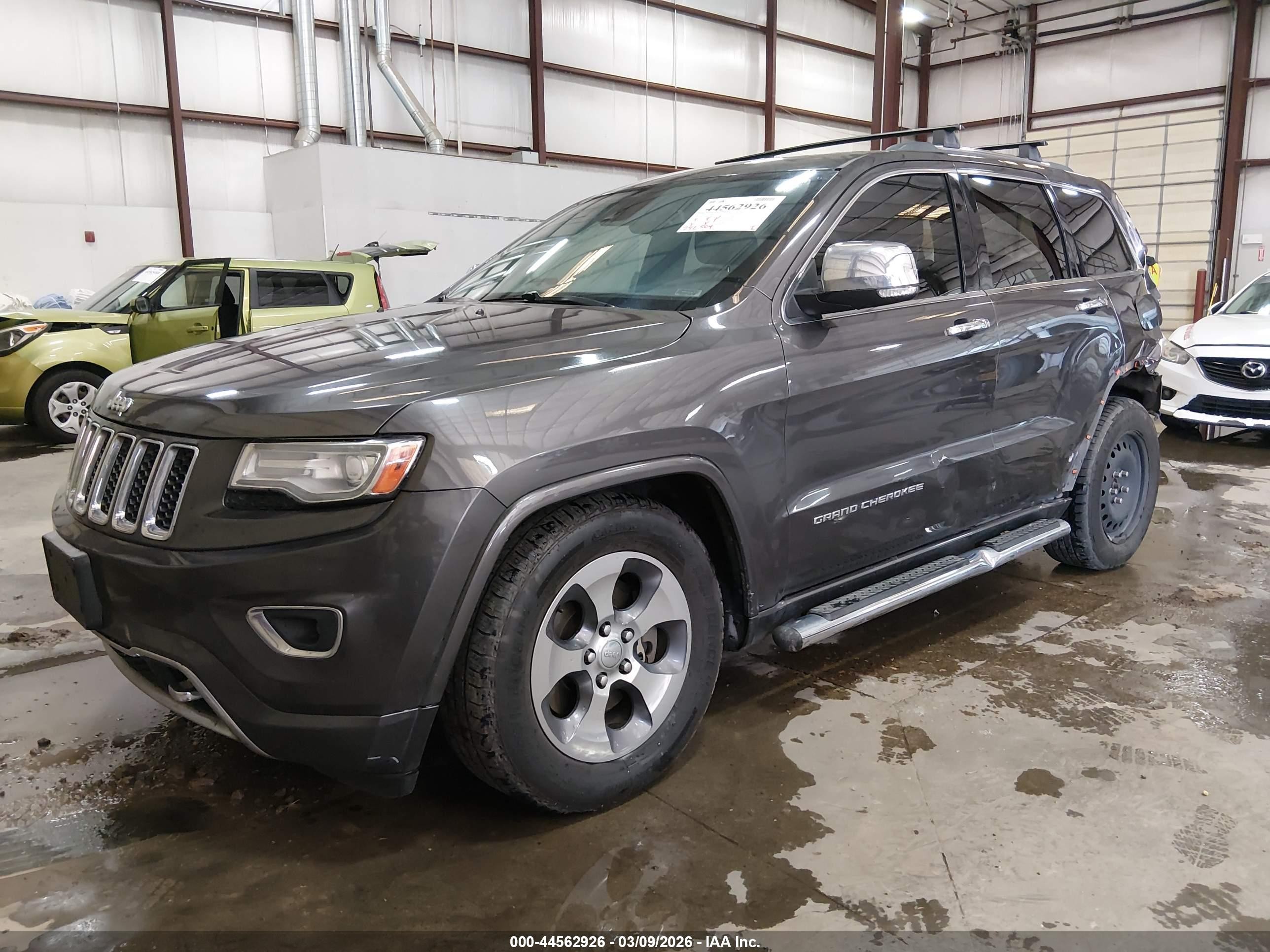 2014 Jeep Grand Cherokee Overland Серый vin: 1C4RJFCM8EC409343