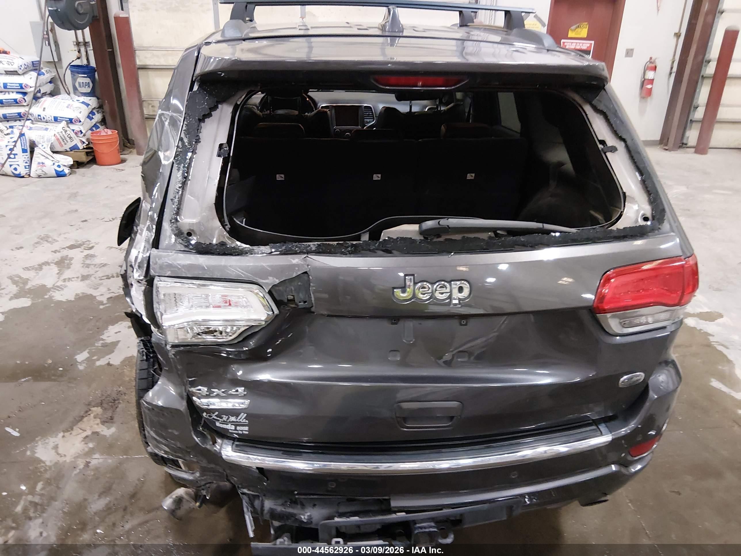 2014 Jeep Grand Cherokee Overland Серый vin: 1C4RJFCM8EC409343
