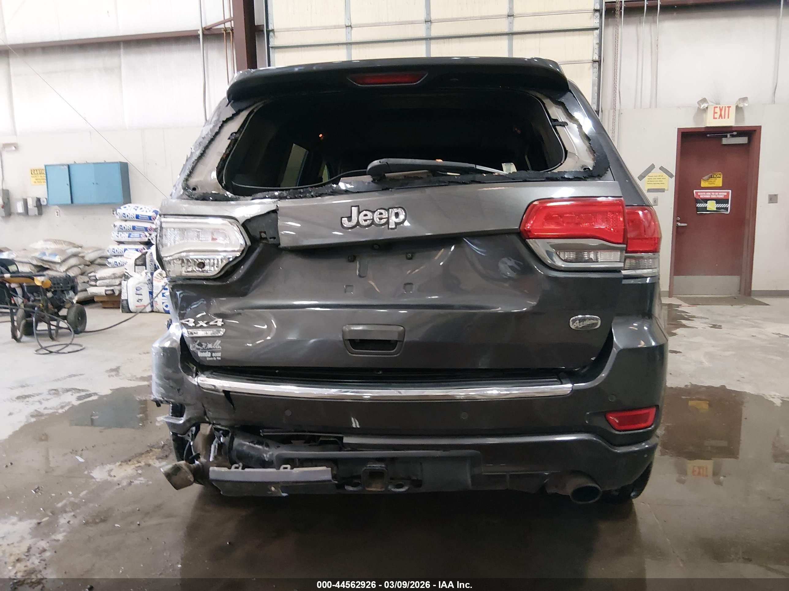 2014 Jeep Grand Cherokee Overland Серый vin: 1C4RJFCM8EC409343