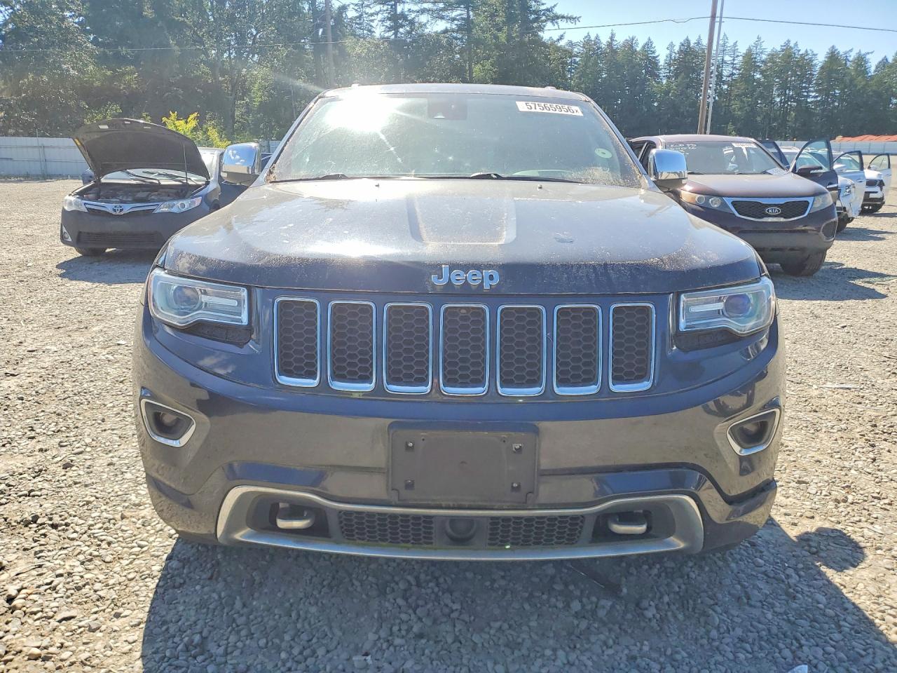 2014 Jeep Grand Cherokee Overland Charcoal vin: 1C4RJFCM9EC487937