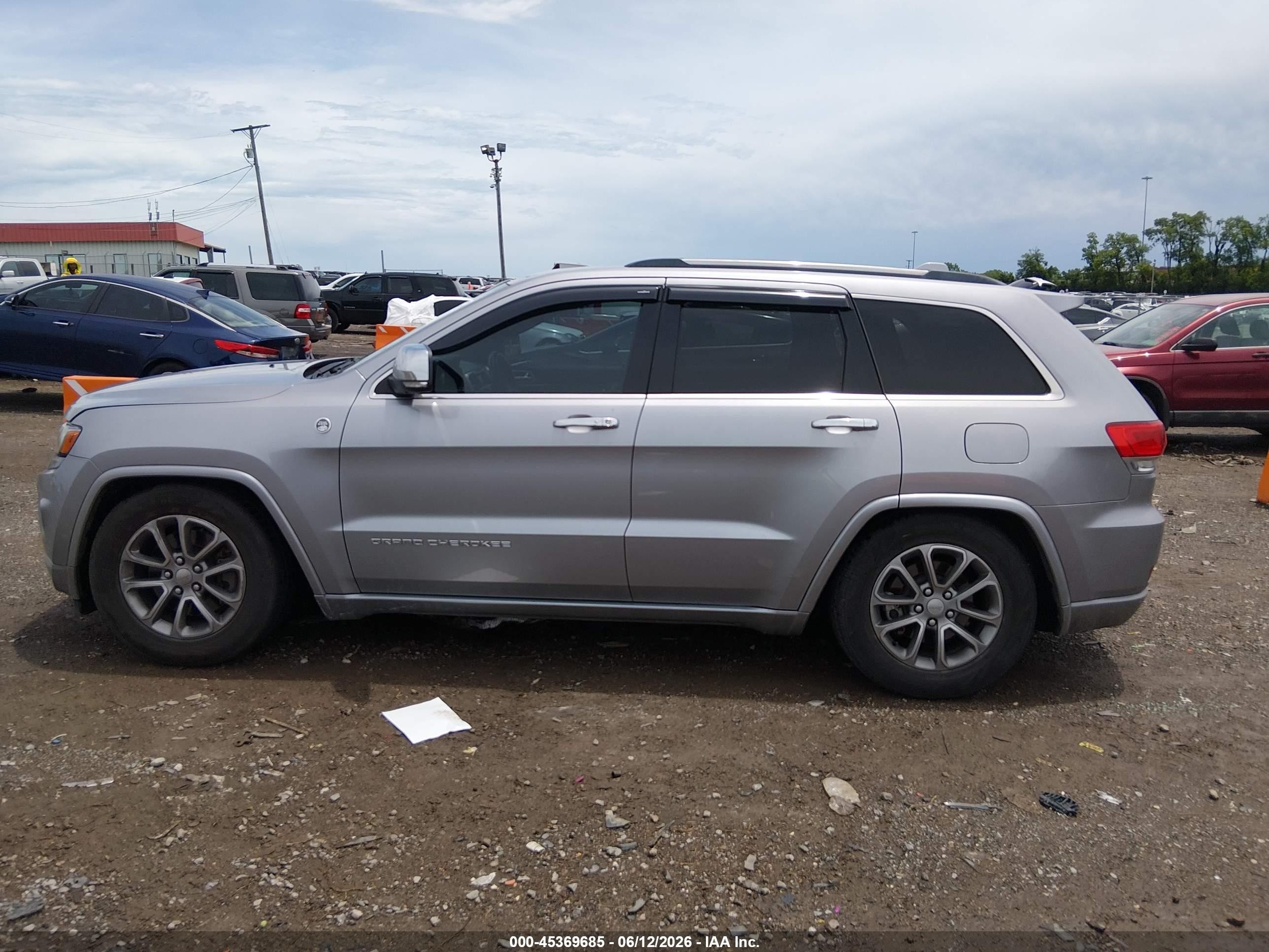 2014 Jeep Grand Cherokee Overland Gray vin: 1C4RJFCMXEC304173