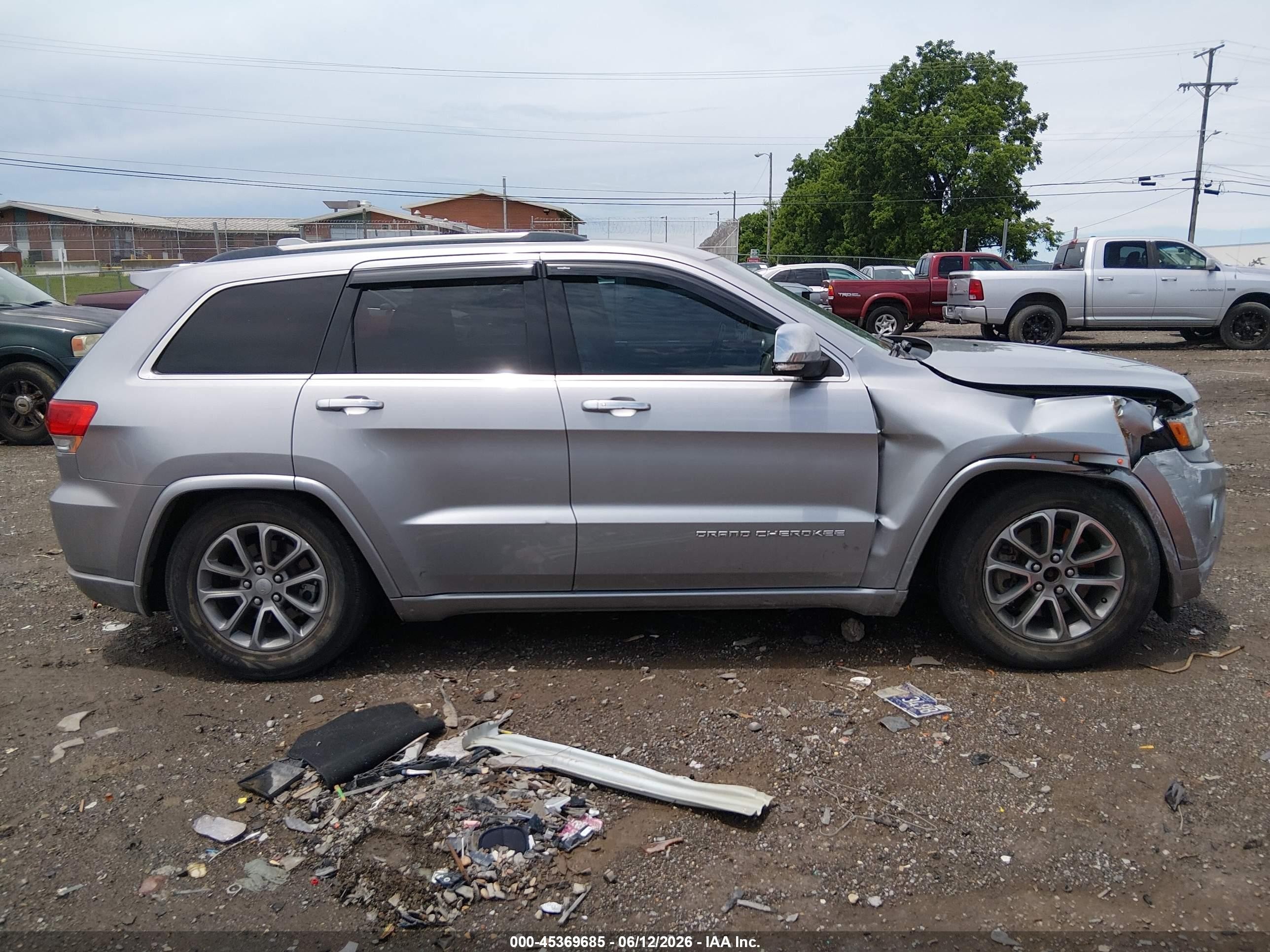 2014 Jeep Grand Cherokee Overland Gray vin: 1C4RJFCMXEC304173